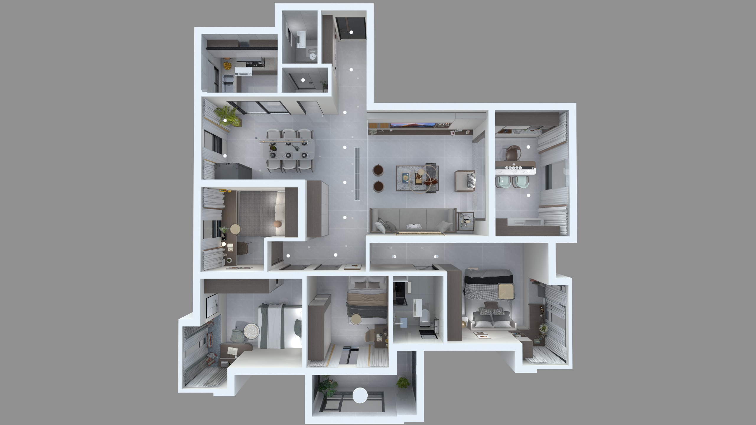 赣州景奕设计-御花园10栋101-程所-装修设计方案