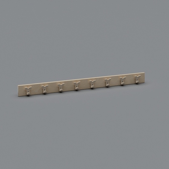 Maple Coat Hanger 3D Model for Practical Use