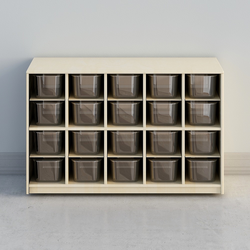 Carolina Storage Center with 20 Cubbies for Bins and Accessories3D模型