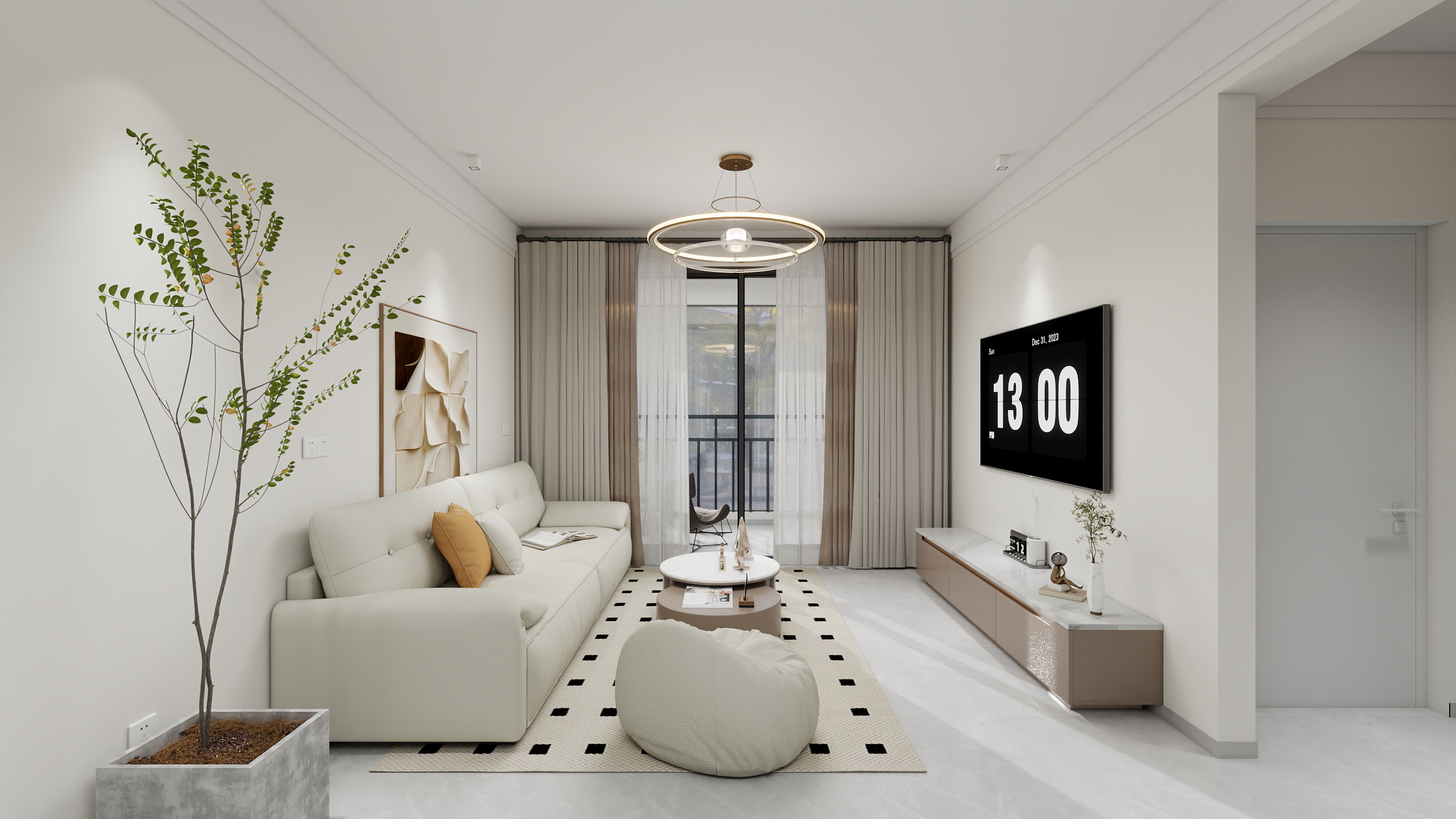 艾有为-汇荣桂林桂林84㎡2室-装修设计方案