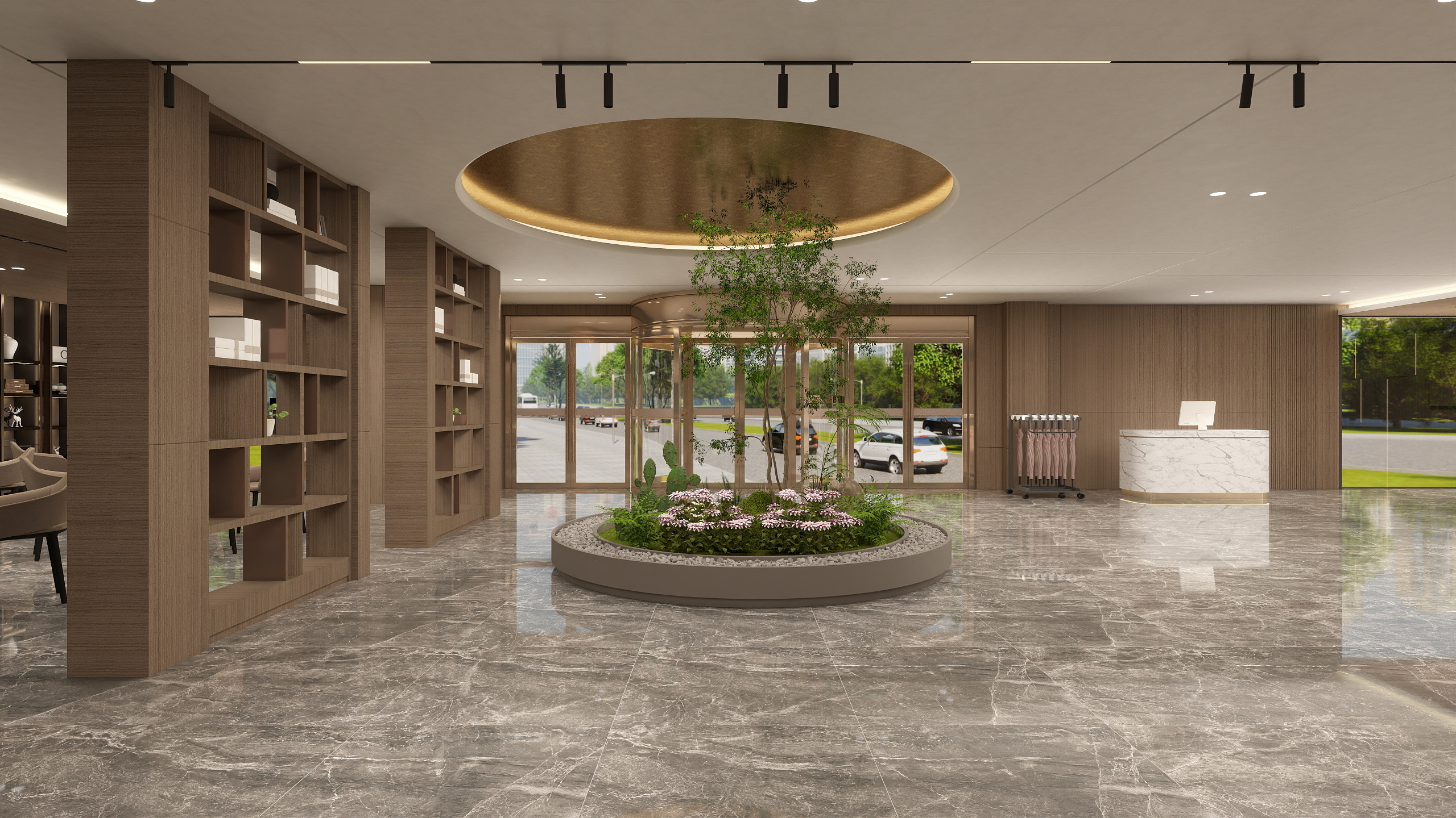 Anju设计-大厅效果展示案例-装修设计方案