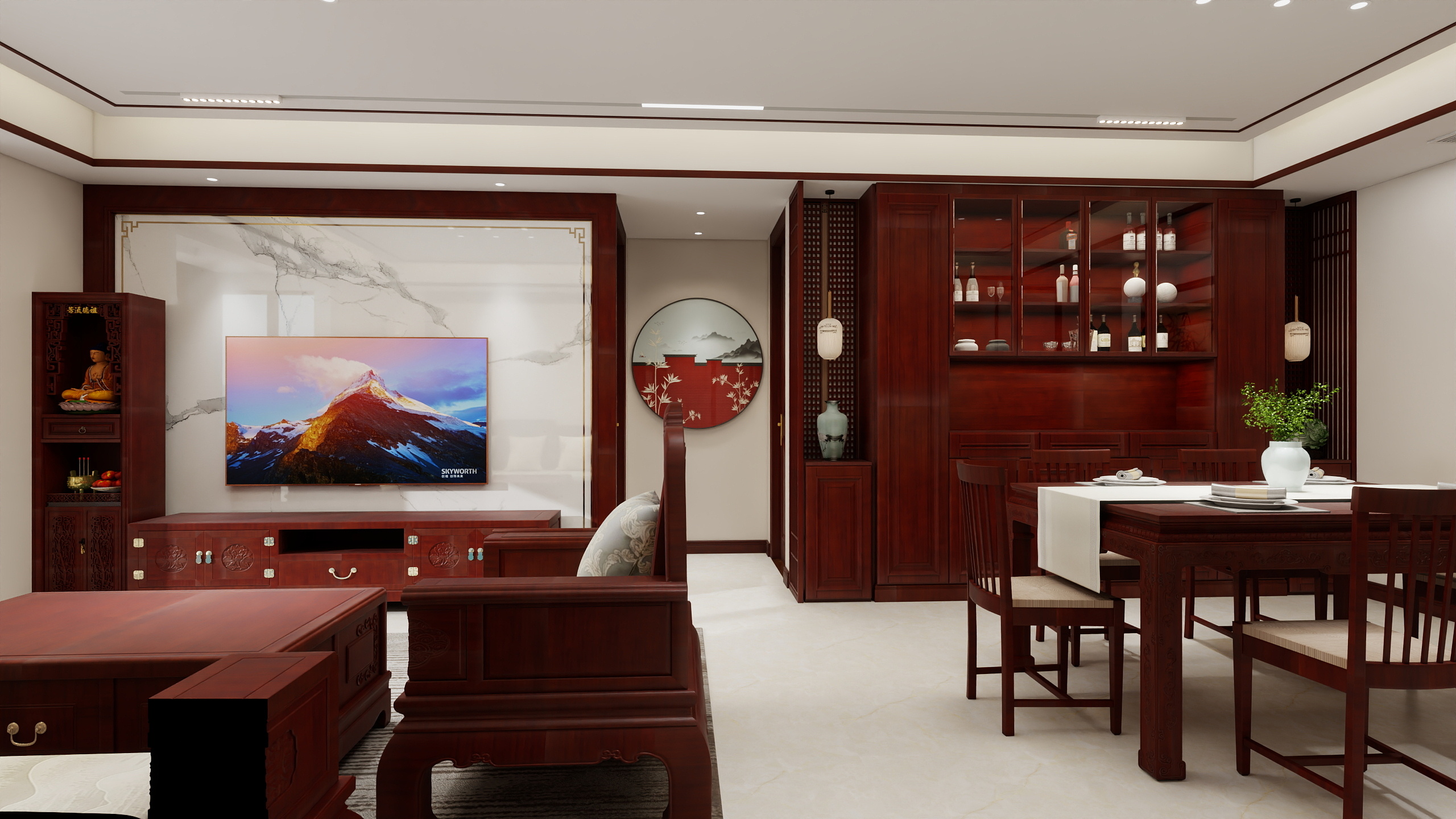 瑶宝瑶-红花梨家具-装修设计方案