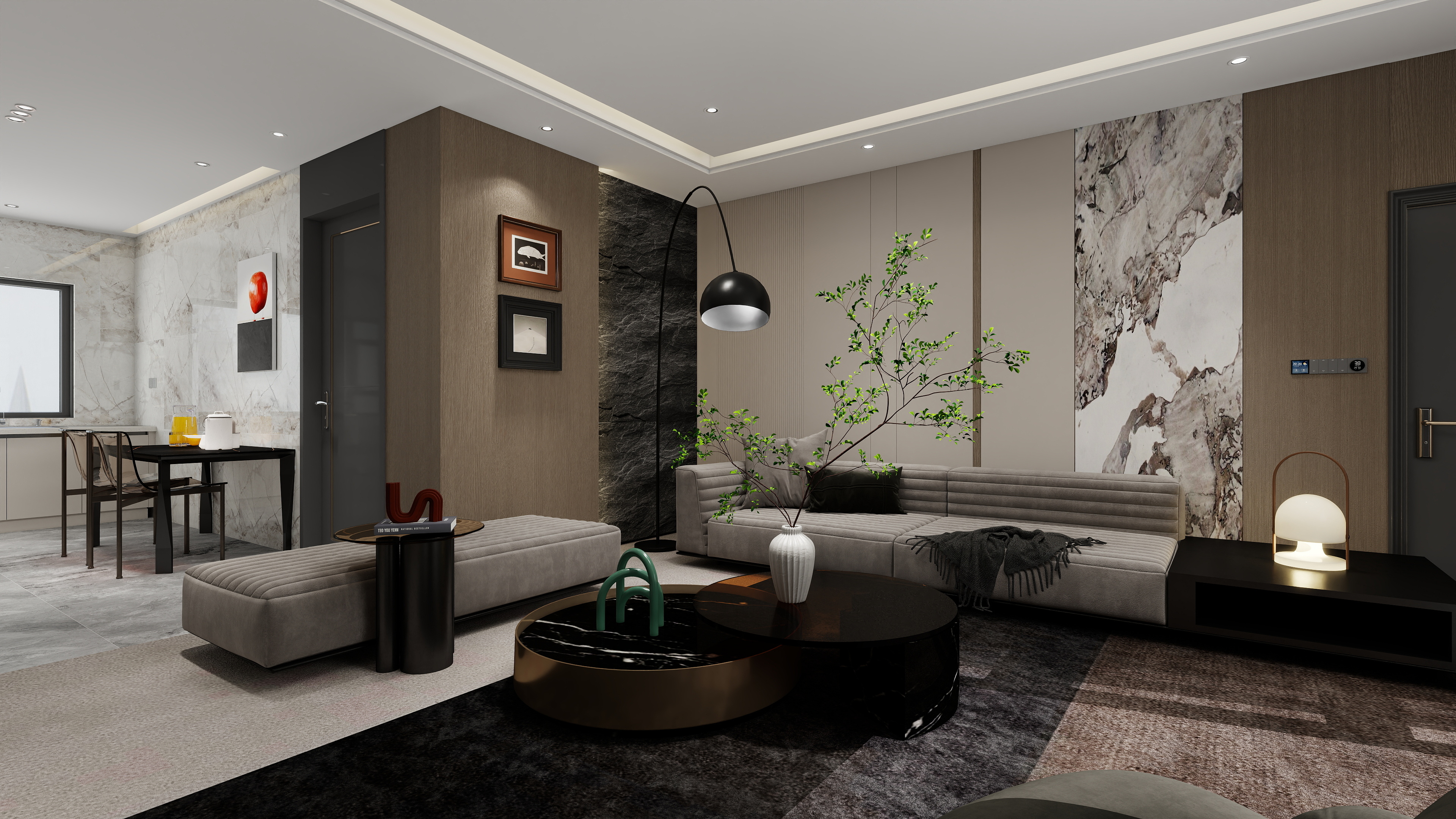 金牌设计蒋绍先-101㎡1室-装修设计方案