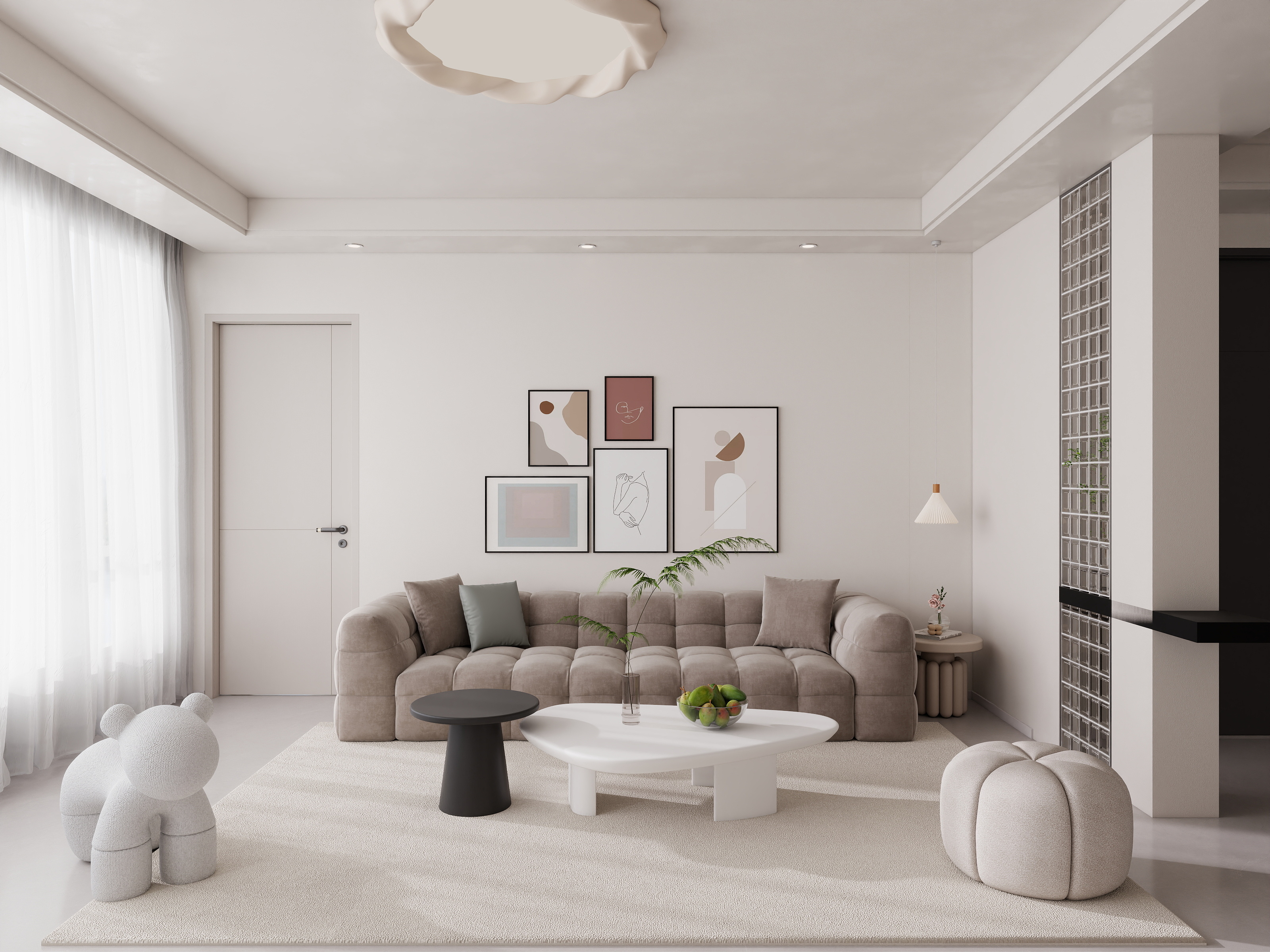 设计师杨杨yy-睿公馆155平3-1-501奶油风-装修设计方案