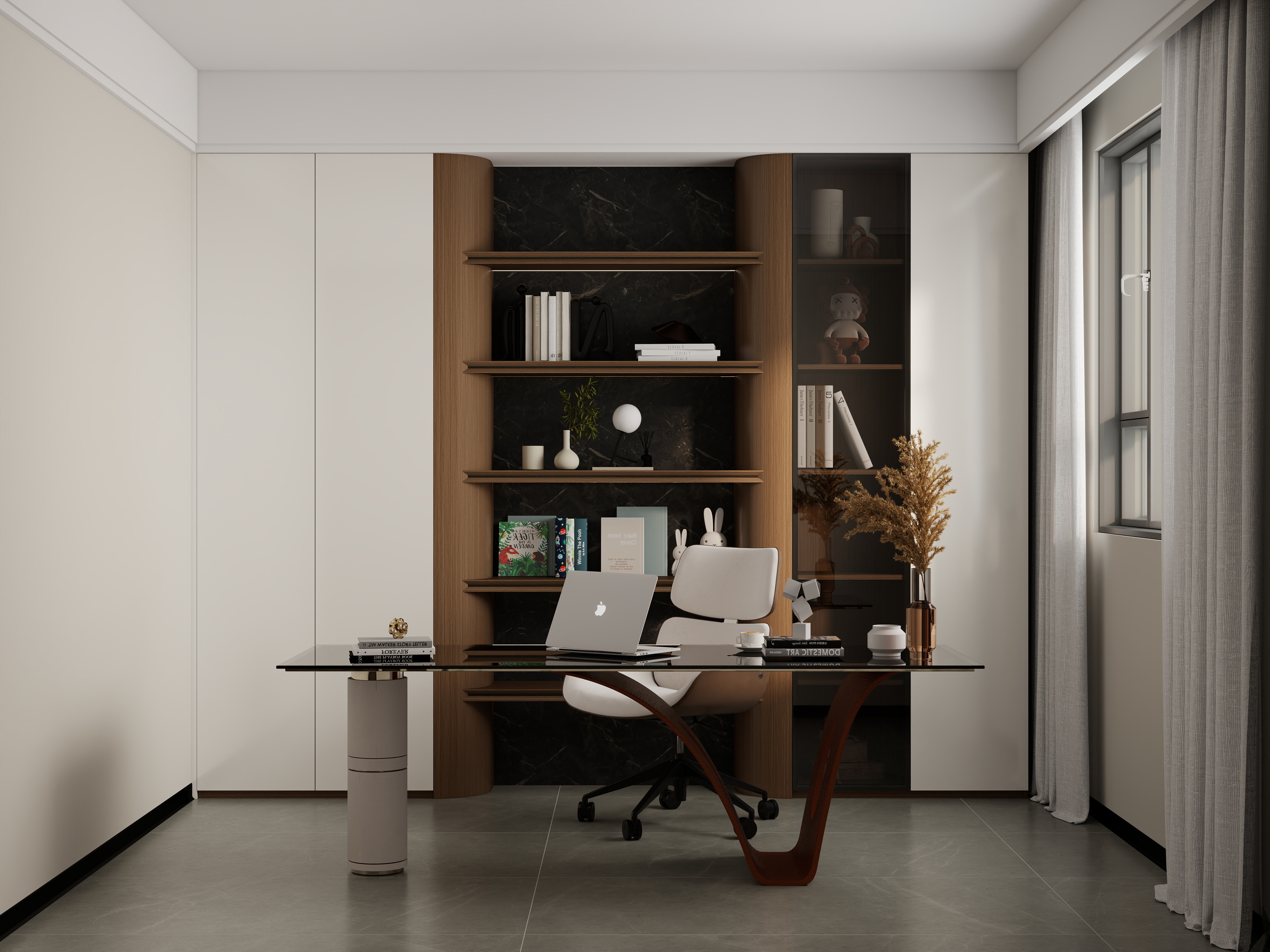 全案设计老都-圣菲漫步-137㎡4室装修效果图