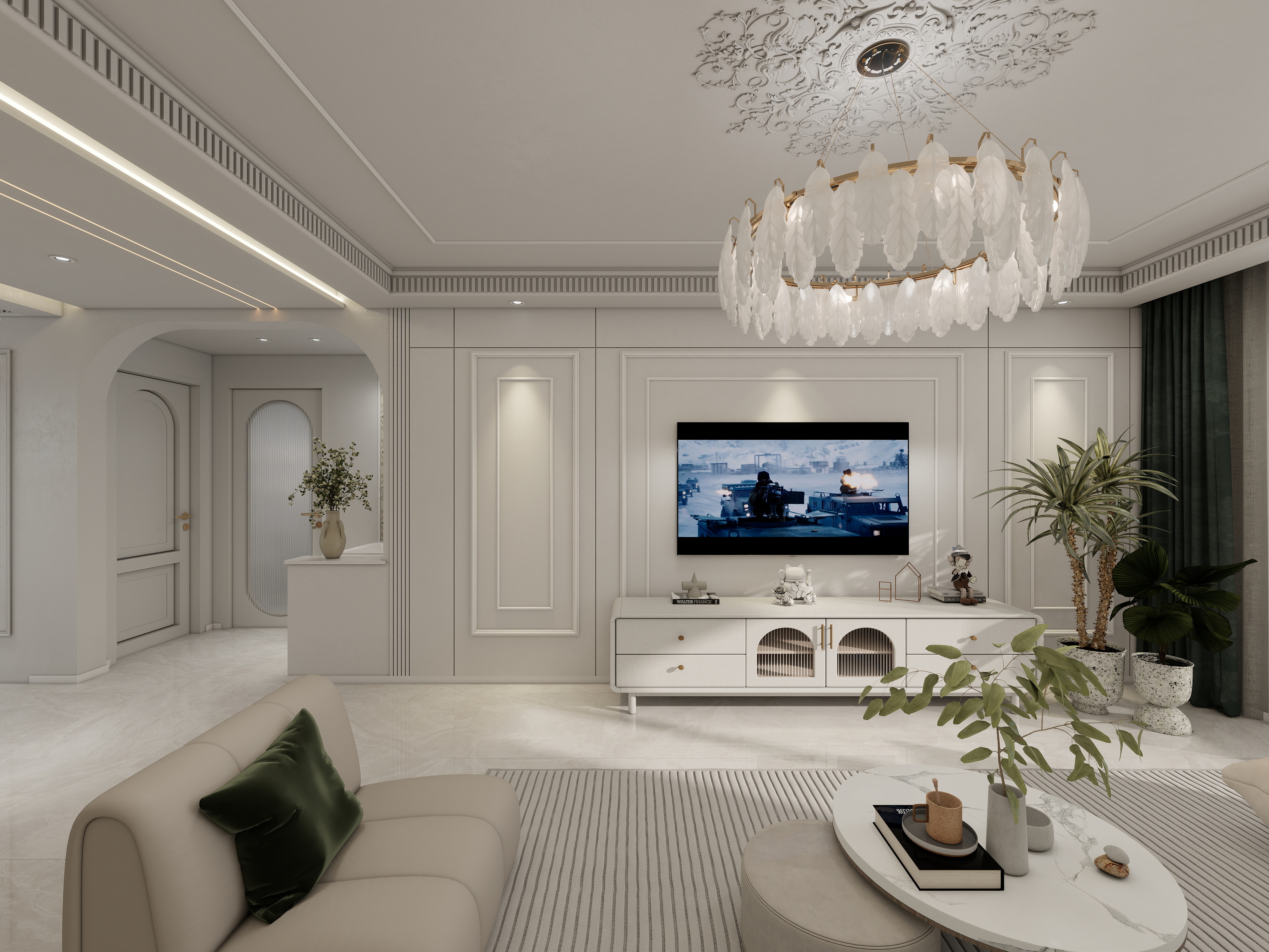 刘峰-信合龙湾半岛现代简约103㎡3室-装修设计方案