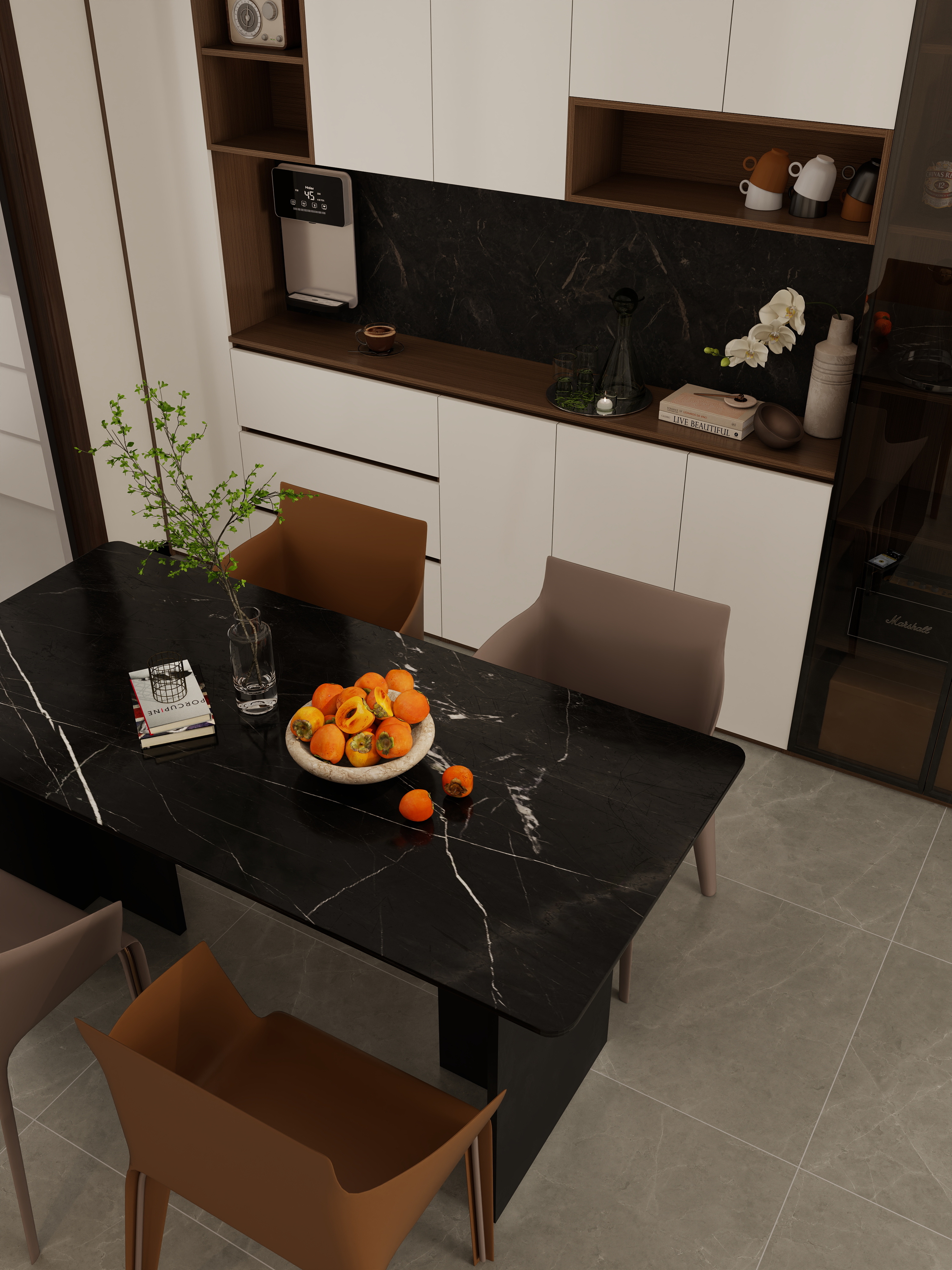 全案设计老都-圣菲漫步-137㎡4室装修效果图