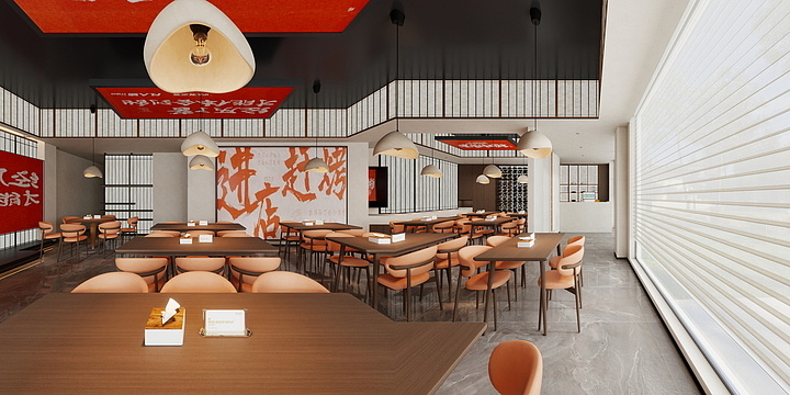 QH0204-大排档-装修设计方案