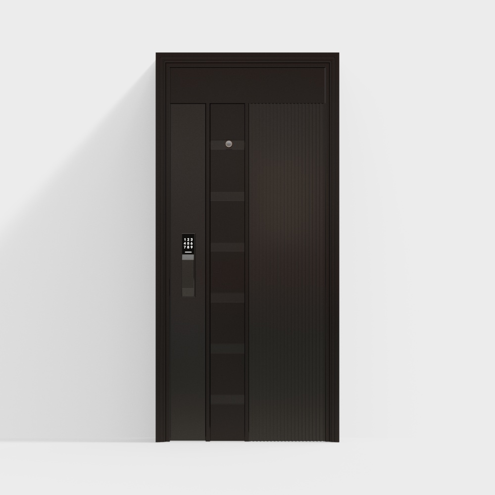 现代入户防盗门23D模型