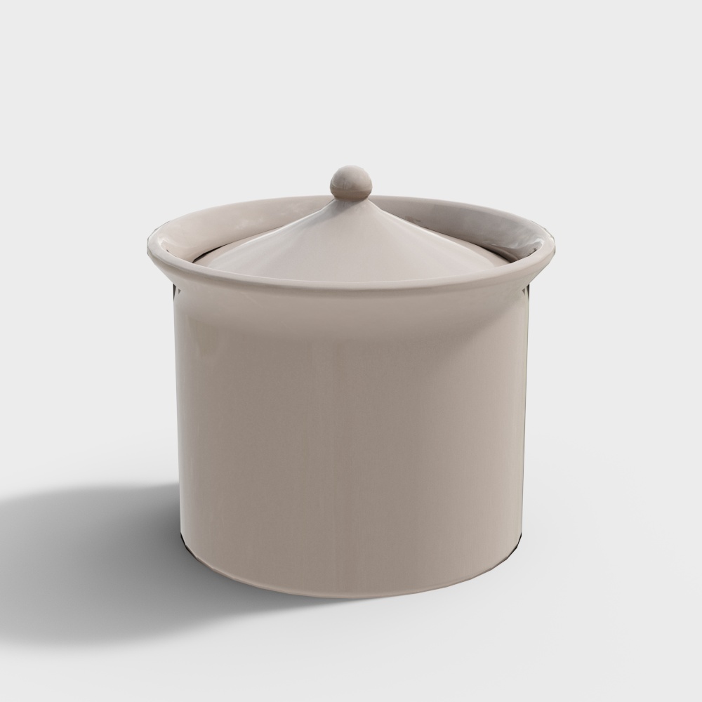 陶瓷炖盅3D模型