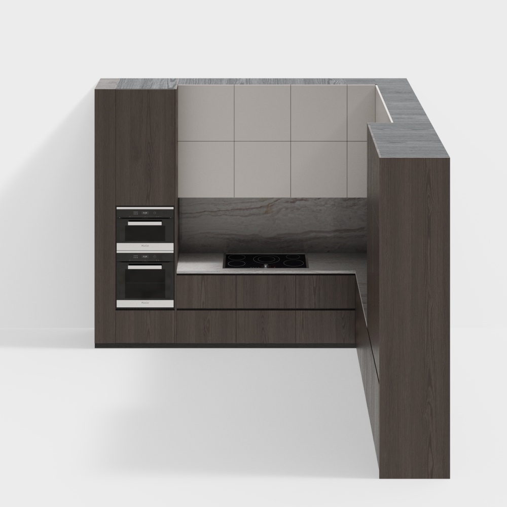 现代意式橱柜3D模型