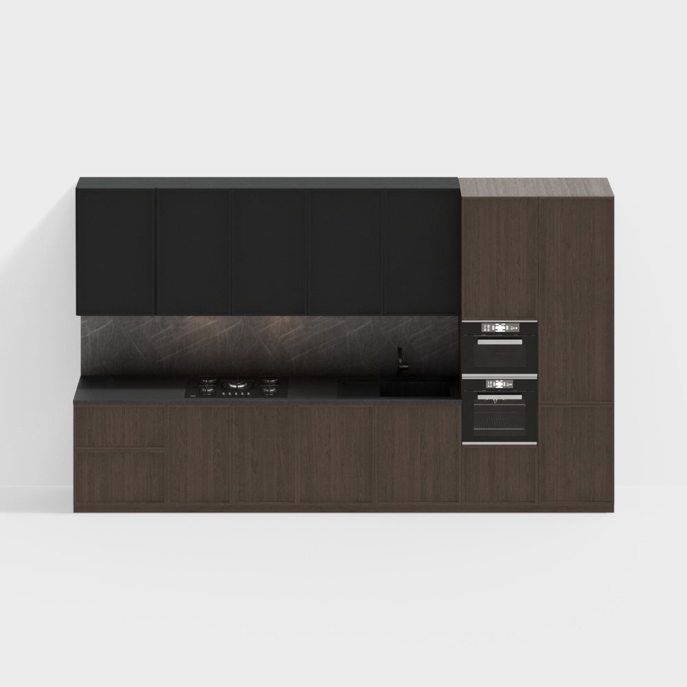 现代意式橱柜3D模型