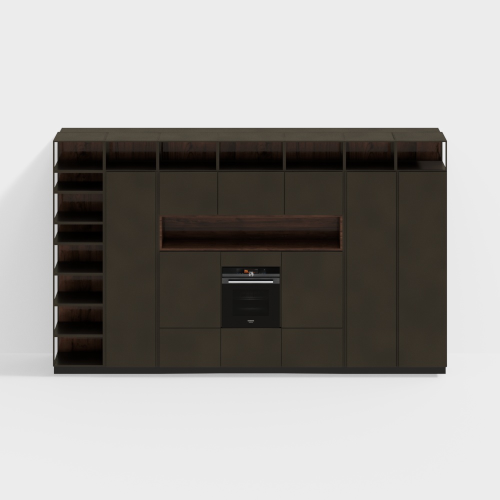现代简约橱柜3D模型