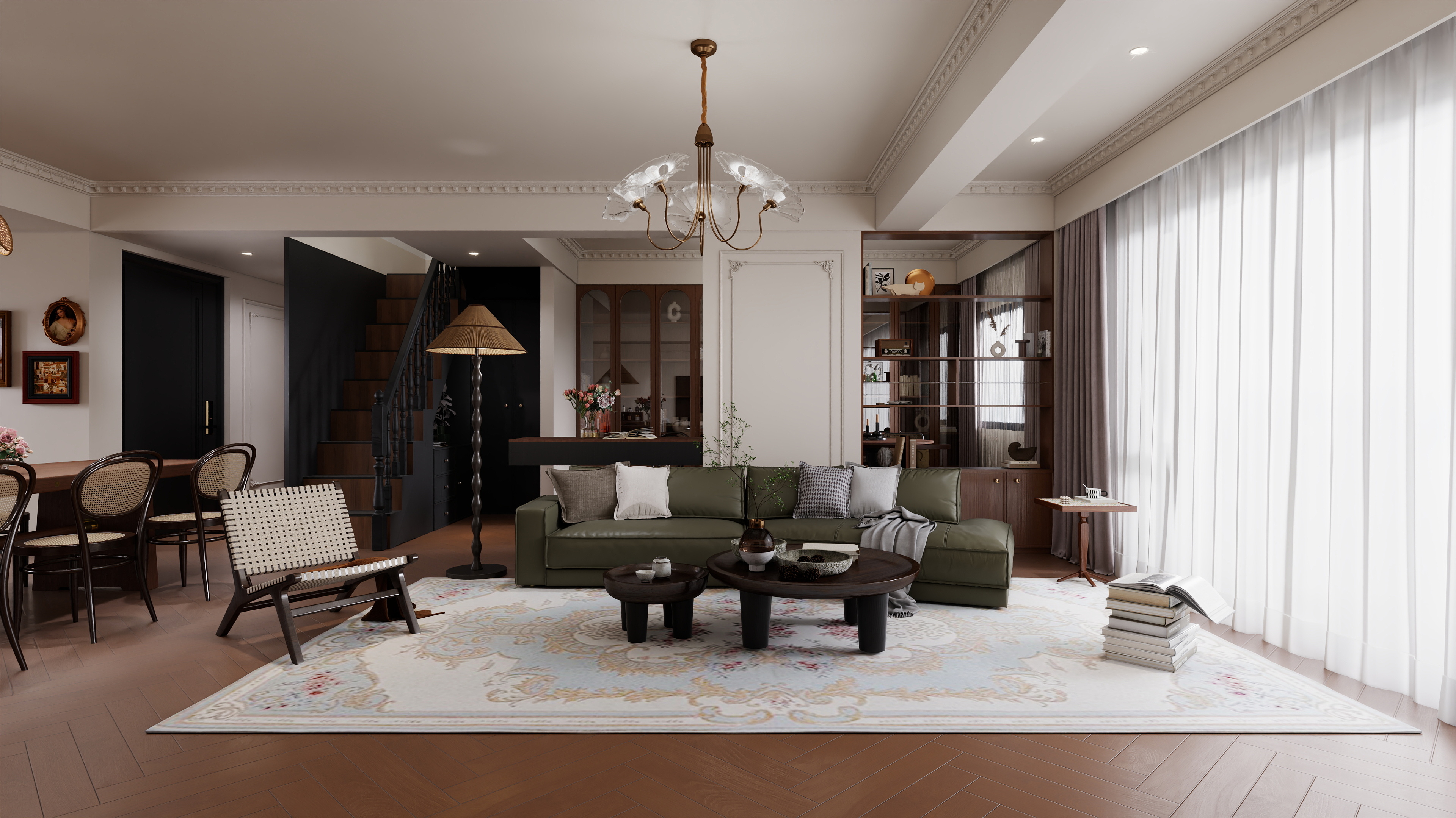 Lisq.-万科法式复古-装修设计方案