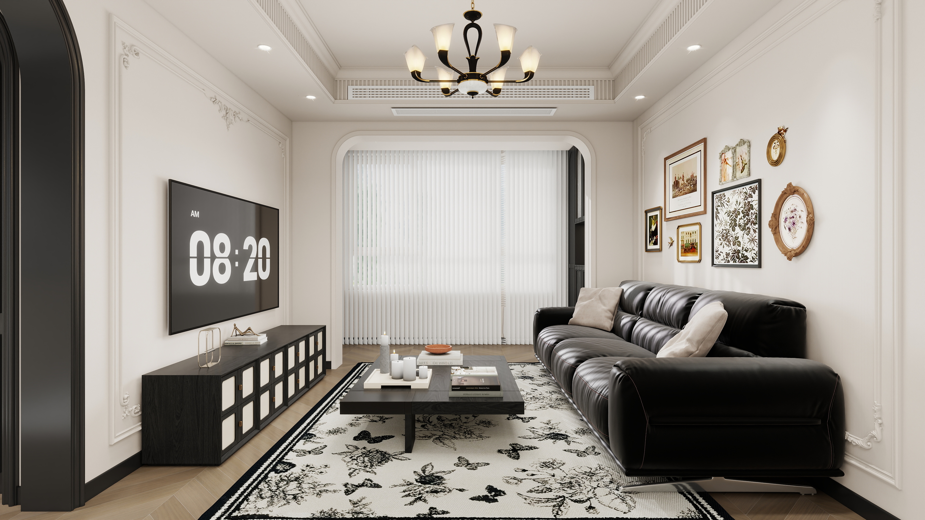 设计师-李尾巴-恒大中古风-装修设计方案