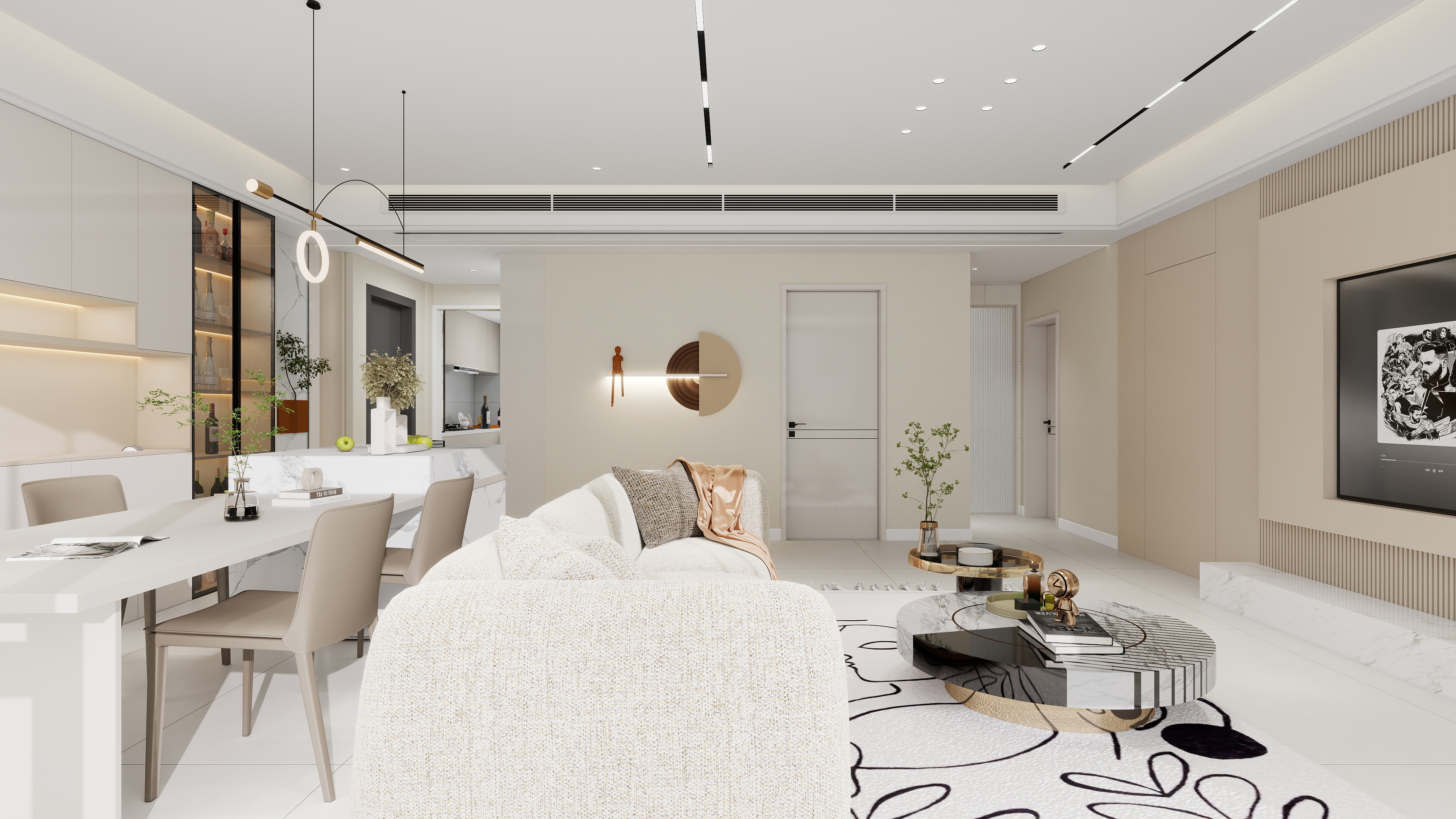 设计师-李尾巴-云越上镜奶油风-装修设计方案