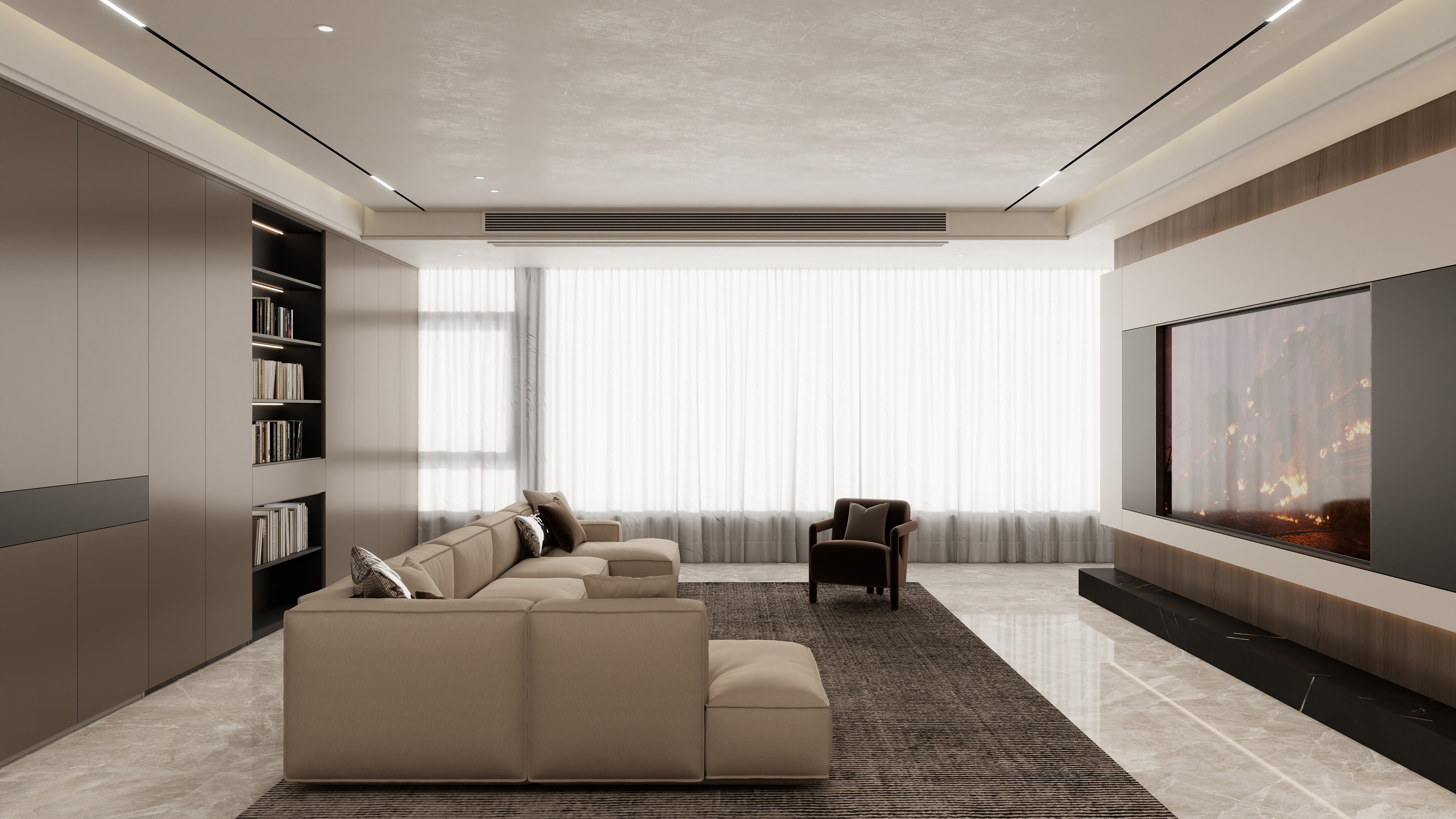 壹诺设计工作室-意式简约装修效果图