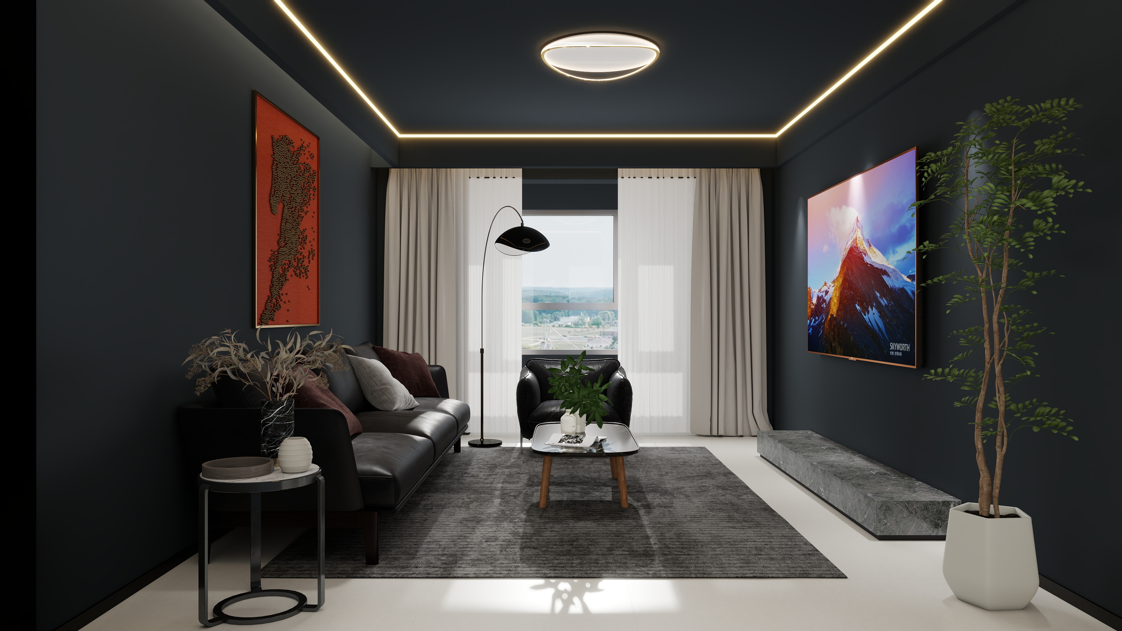 室内设计师王金伟-84㎡2室-装修设计方案