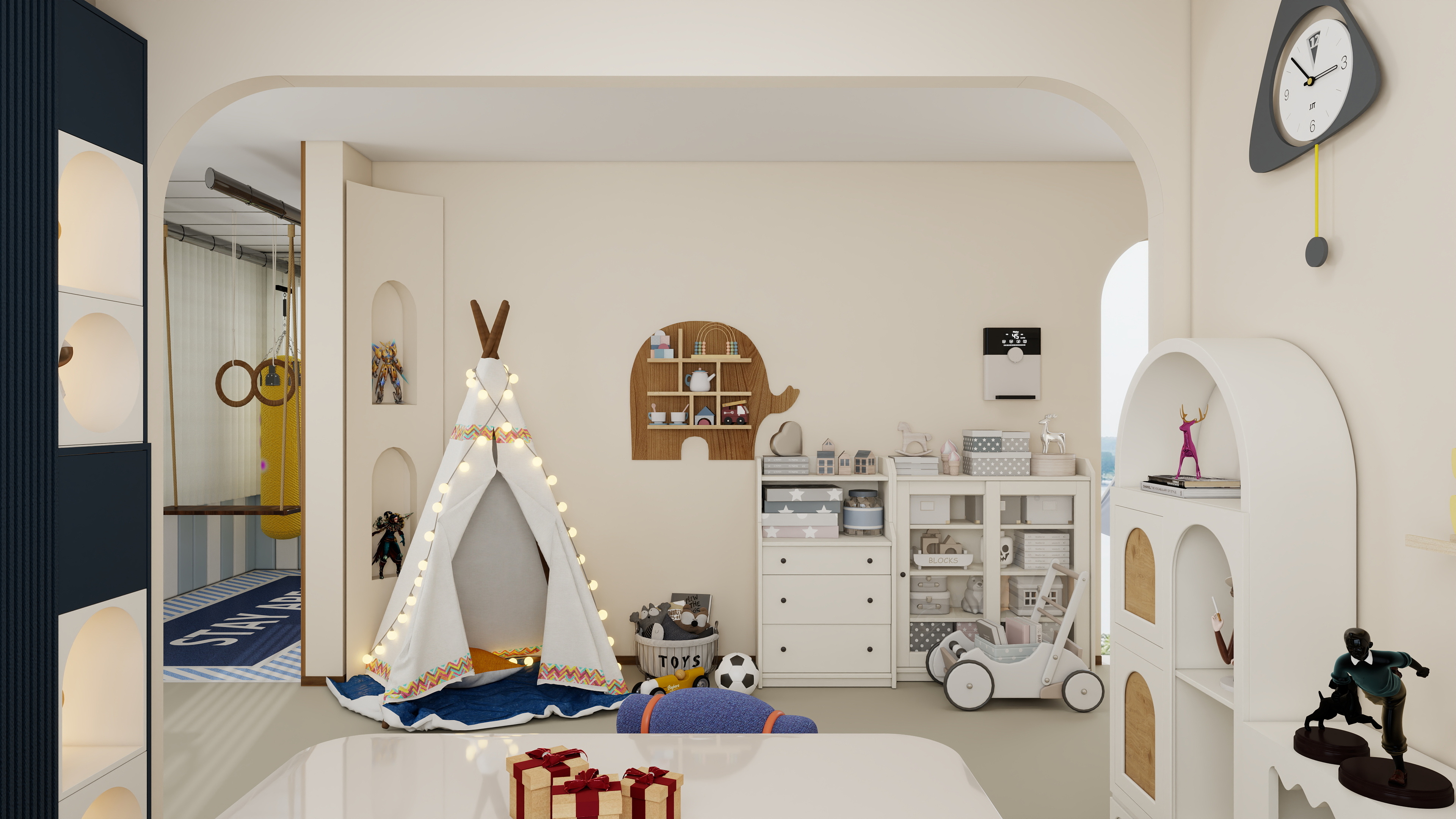 砚白.InkWhisper-中海紫御东郡别墅儿童房改造-装修设计方案