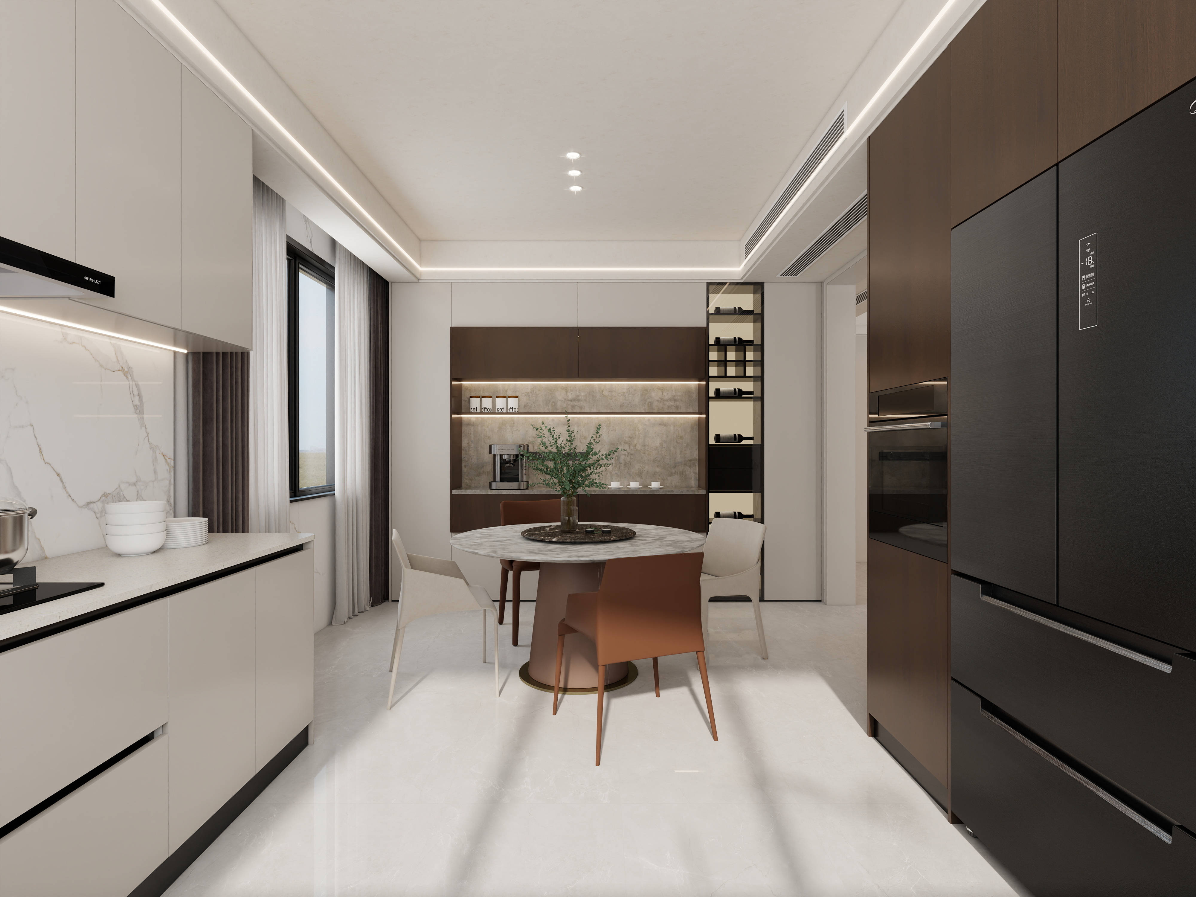 孙有权-『山止川行』253平丨意式极简大平层两居装修效果图