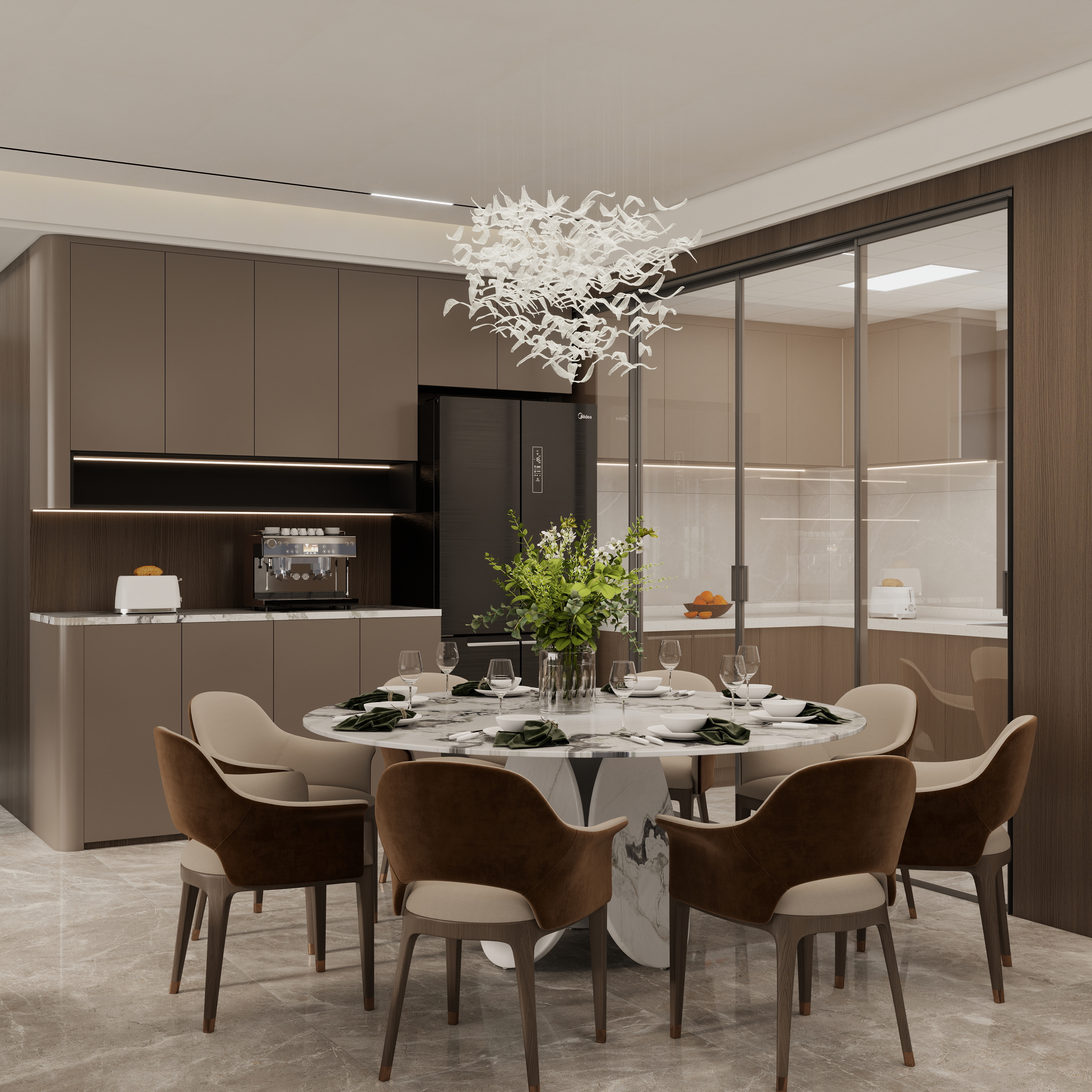 壹诺设计工作室-意式简约装修效果图