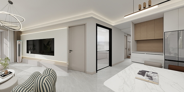 富丽家源装饰公司-哈弗城D15方案。-装修设计方案