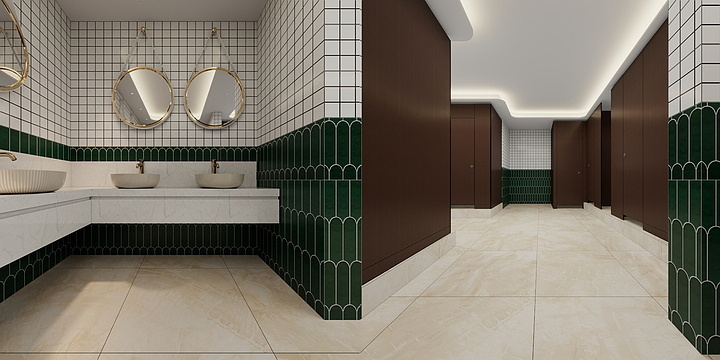青溪设计-剧院卫生间-装修设计方案