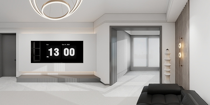 青铜人朱校长-郑州大正水晶森林张府-装修设计方案