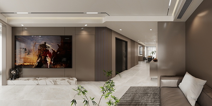 壹诺设计工作室-117㎡4室-现代意式-装修设计方案