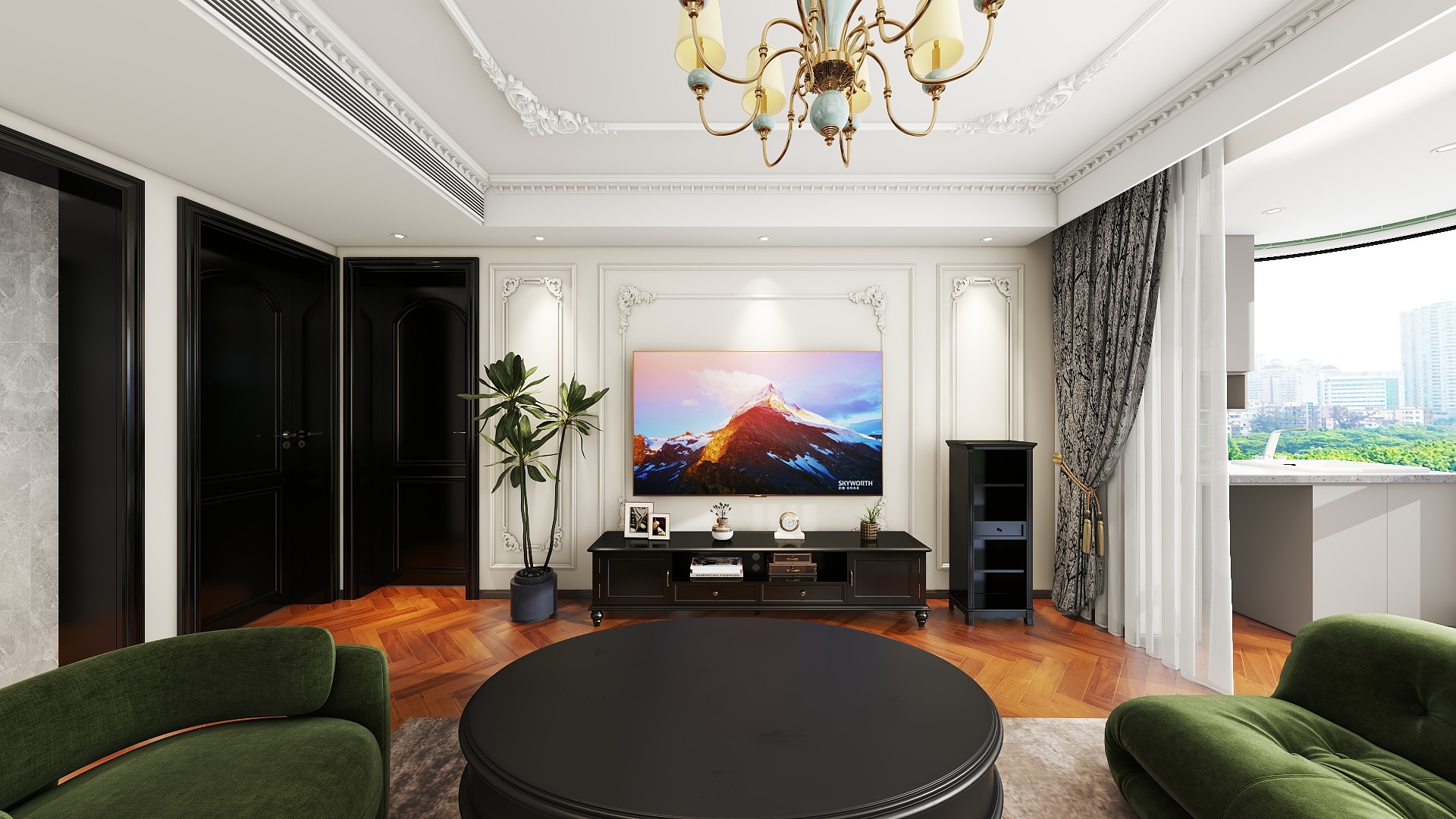 雨泽设计工作室-128㎡3室-装修设计方案