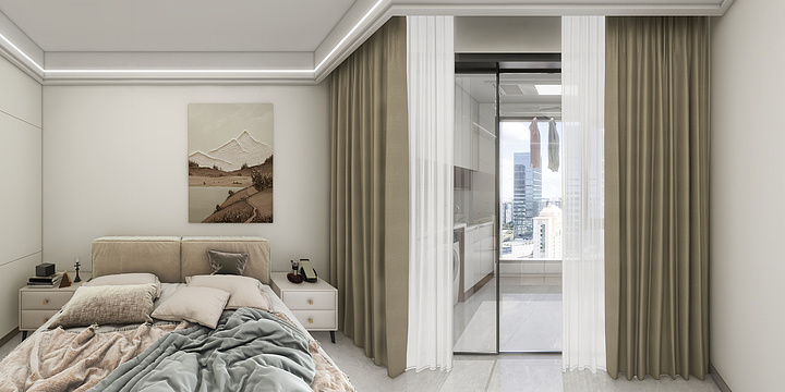 羽天雨地-盐平春晓西区58-201-装修设计方案