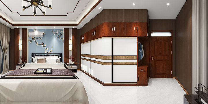 传畅设计-濮阳吕楼西南卧-装修设计方案