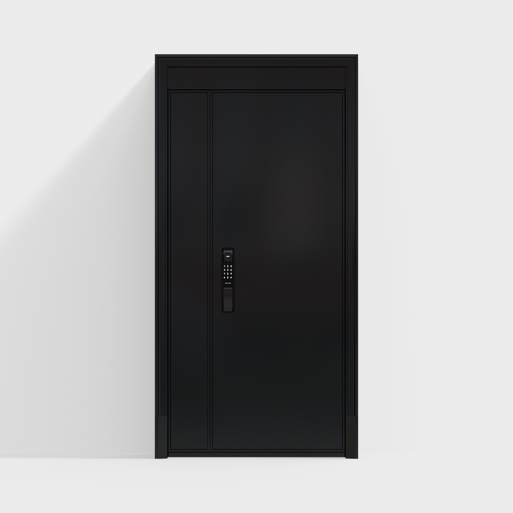 现代入户防盗门3D模型