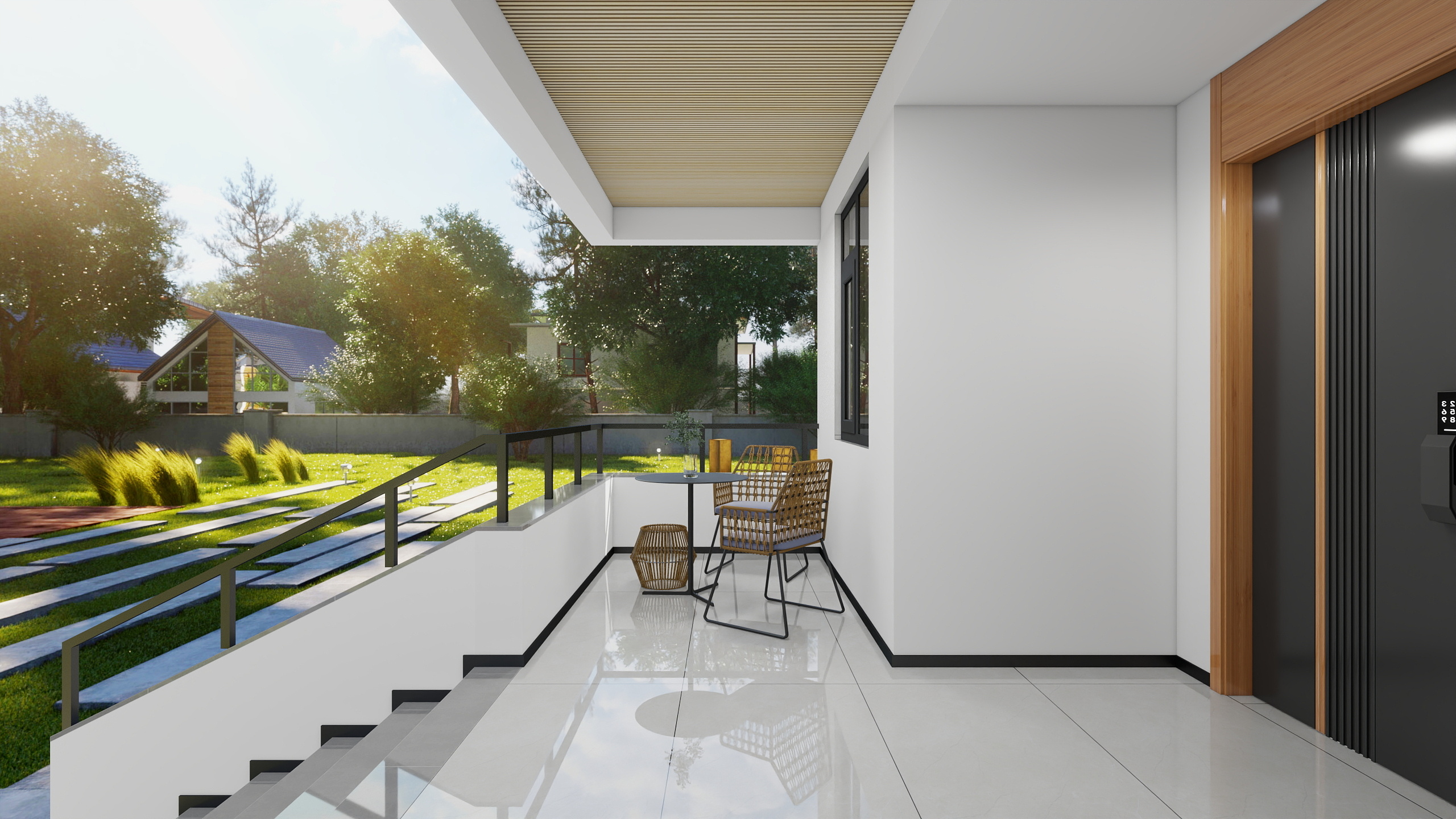 神马云在线-三层下沉叠墅装修效果图