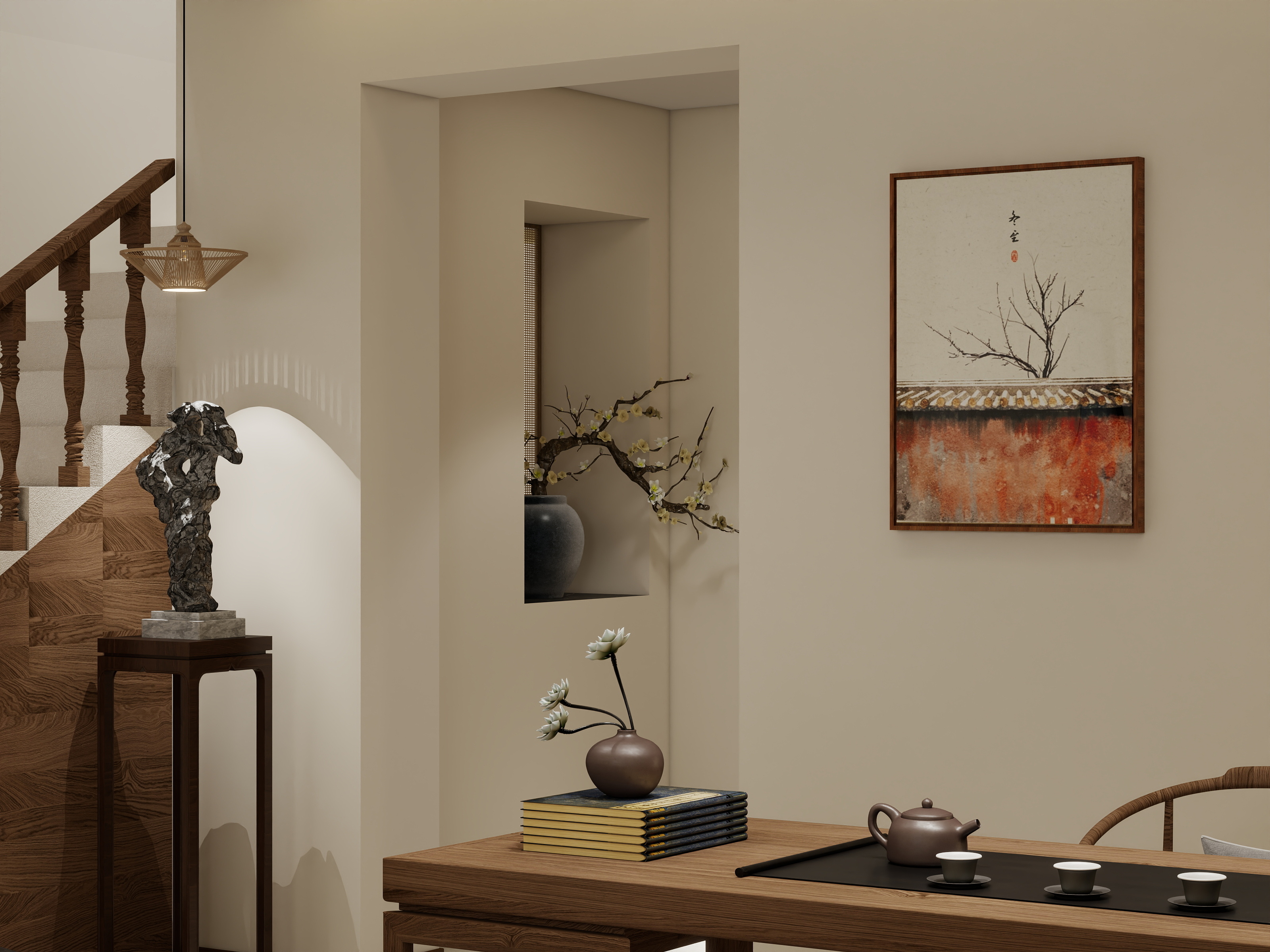 唐山设计师岳镇岭-山西北里170平米宋氏美学跃层-装修设计方案