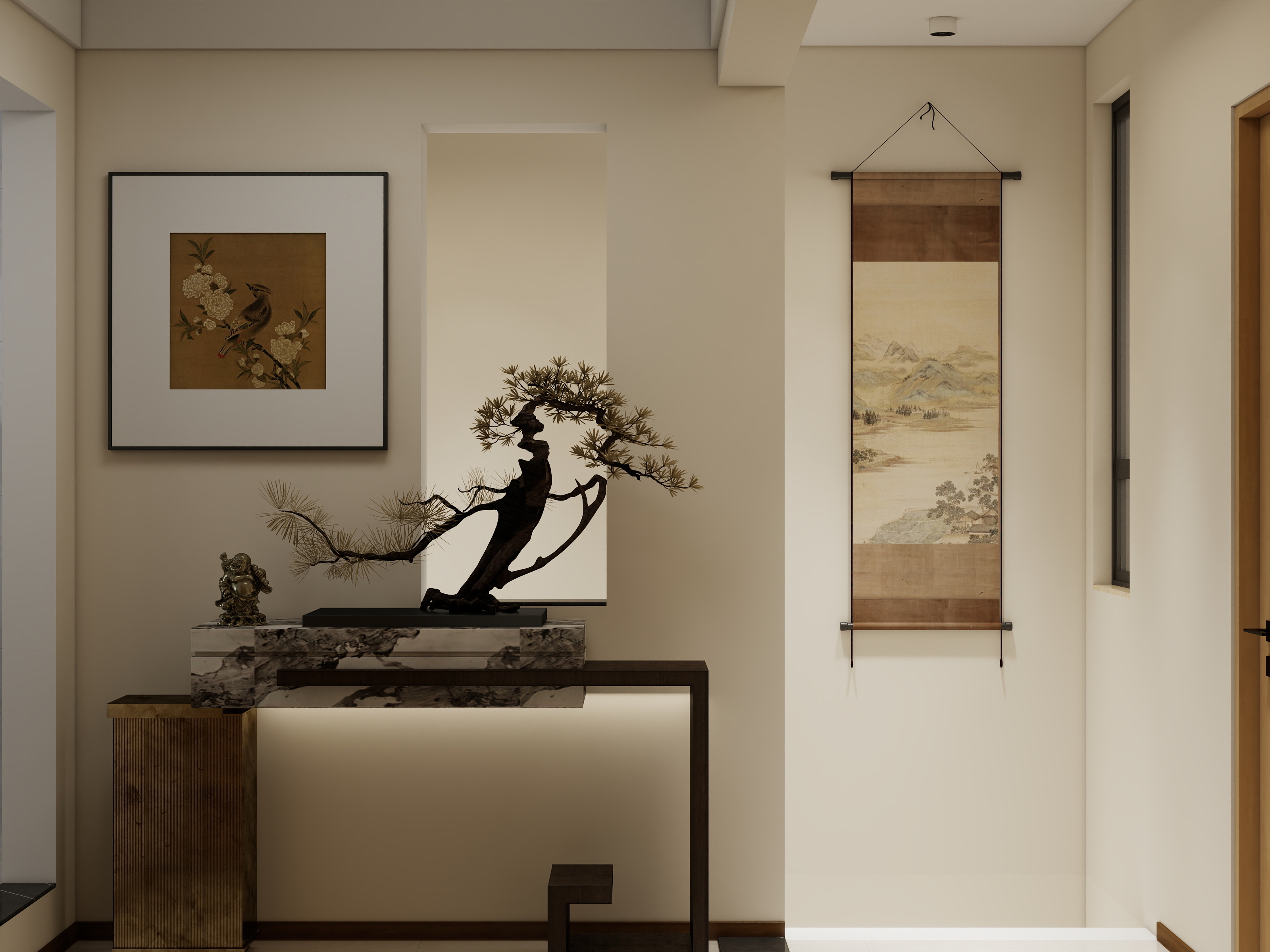 唐山设计师岳镇岭-山西北里135平米宋氏美学跃层装修效果图