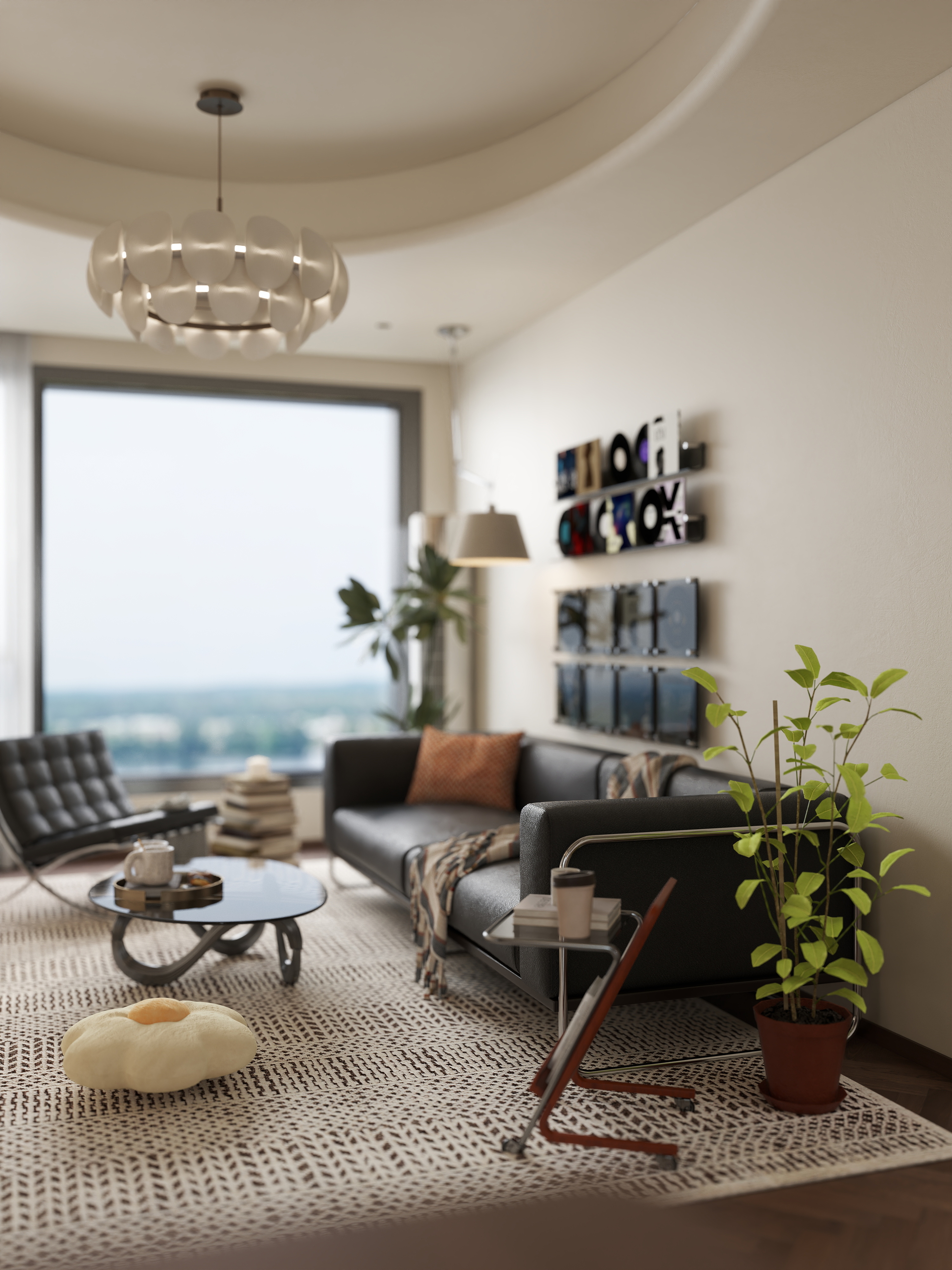 ----空间设计-小区房83㎡3室-装修设计方案