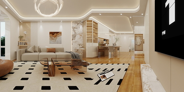 李懿轩-北岸公馆原木风-装修设计方案