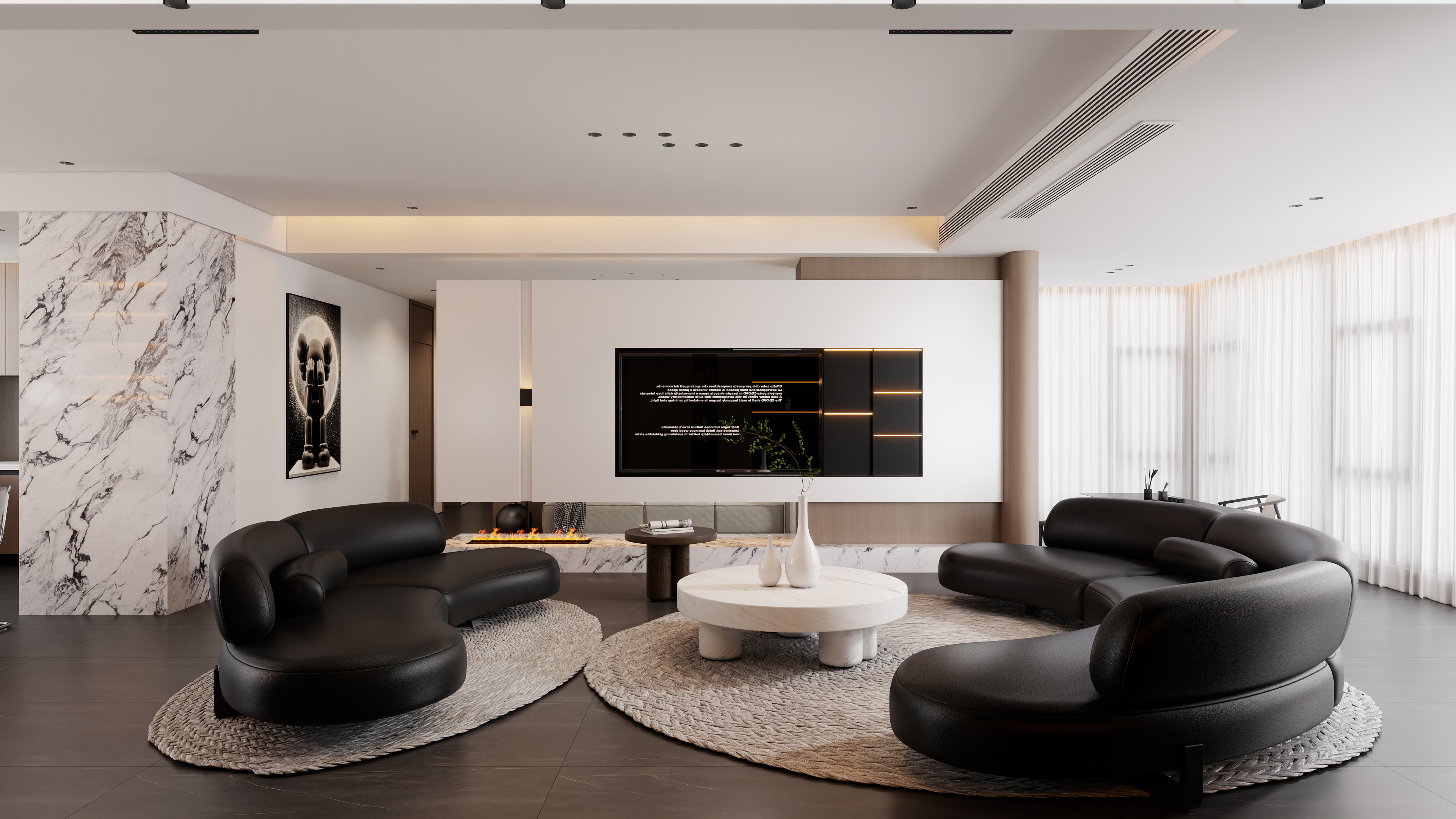 效果图制作33-200平方 现代意式风格-装修设计方案