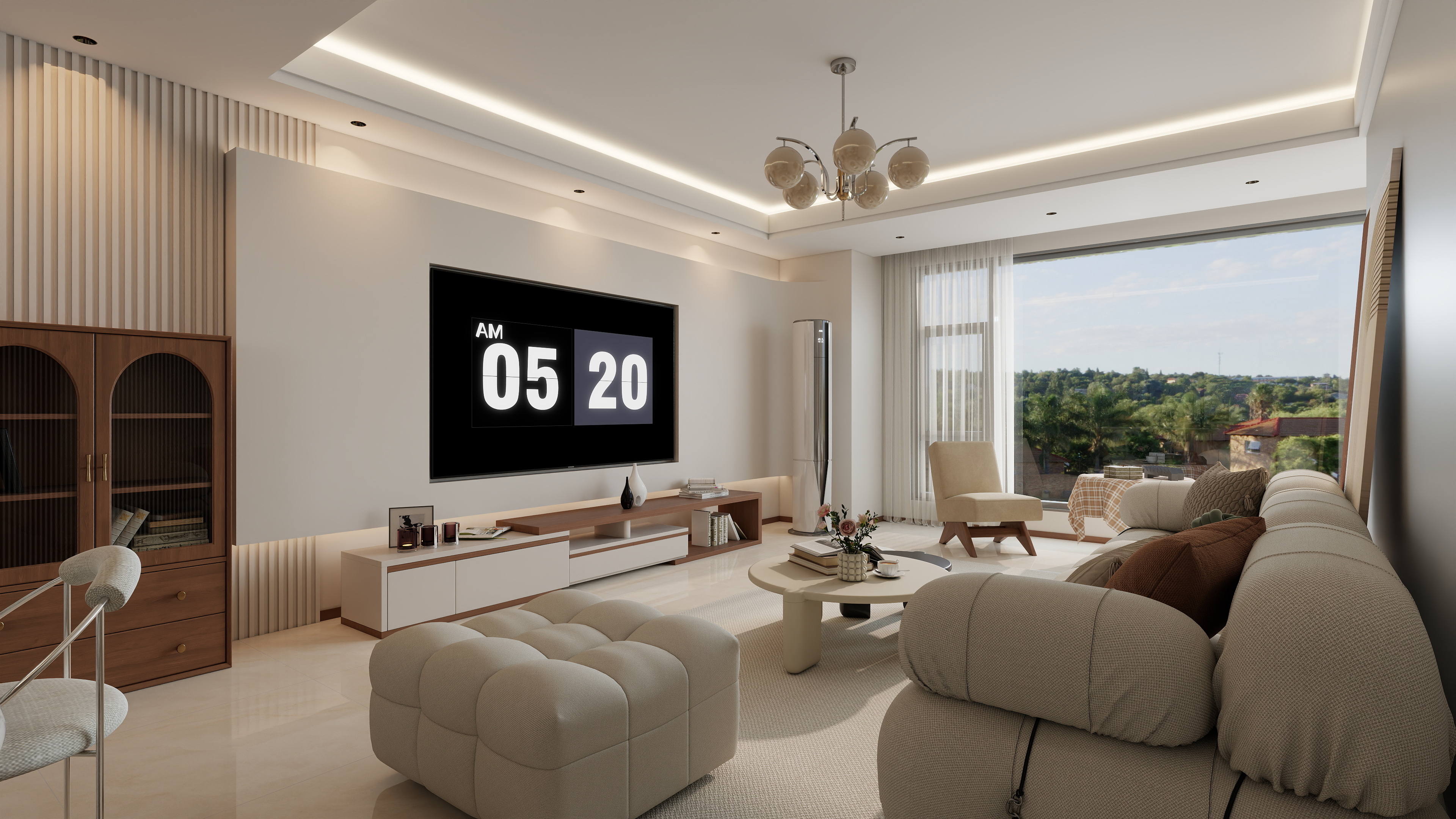 江洱-空间设计表现-星耀阅海123㎡--王总-三稿(定制电视墙+成品电视柜)-装修设计方案