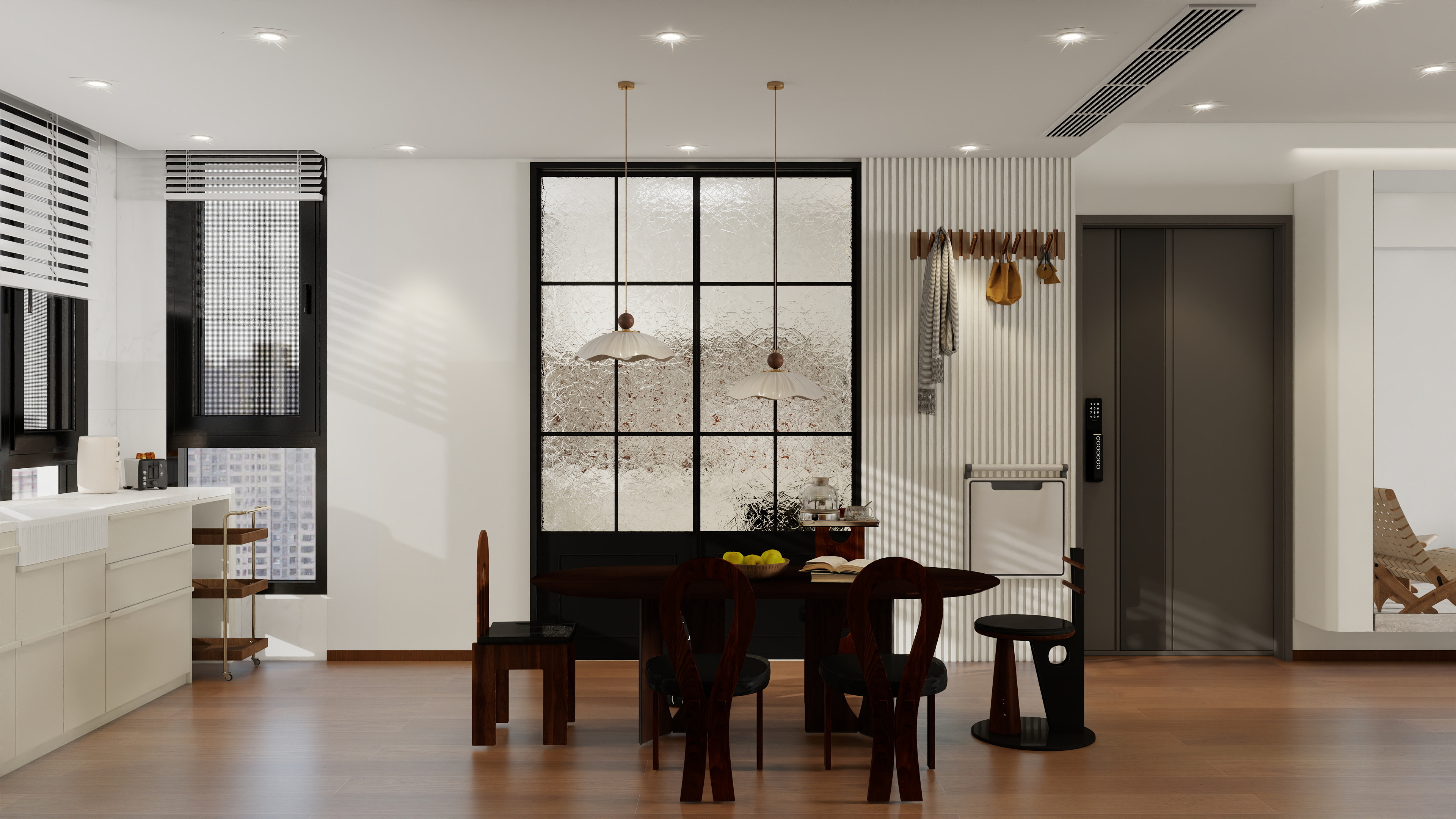 设计师珂源-康馨家园侘寂128㎡4室装修效果图