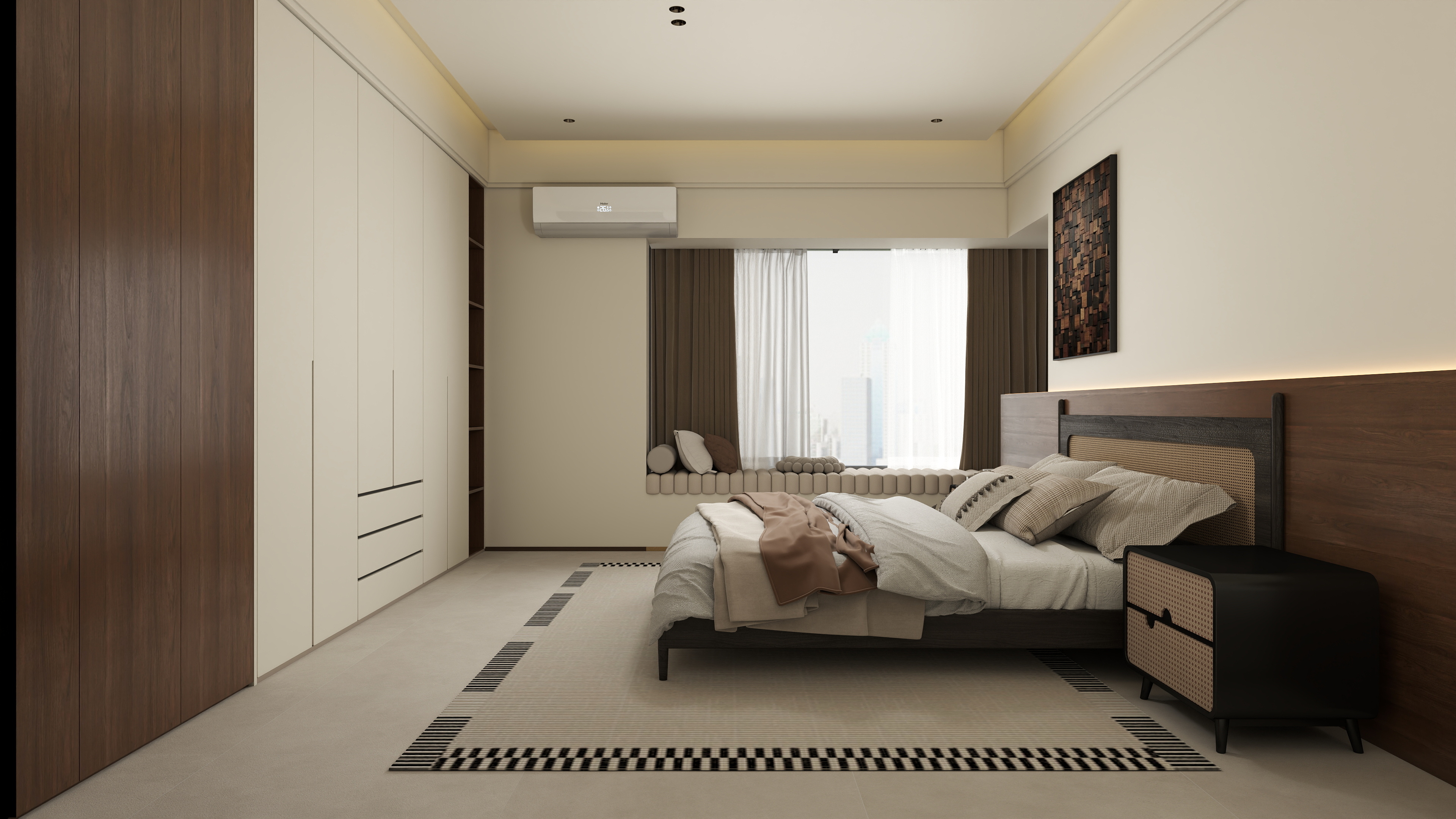 张煜强煜境设计-279平米现代中古大平层装修效果图