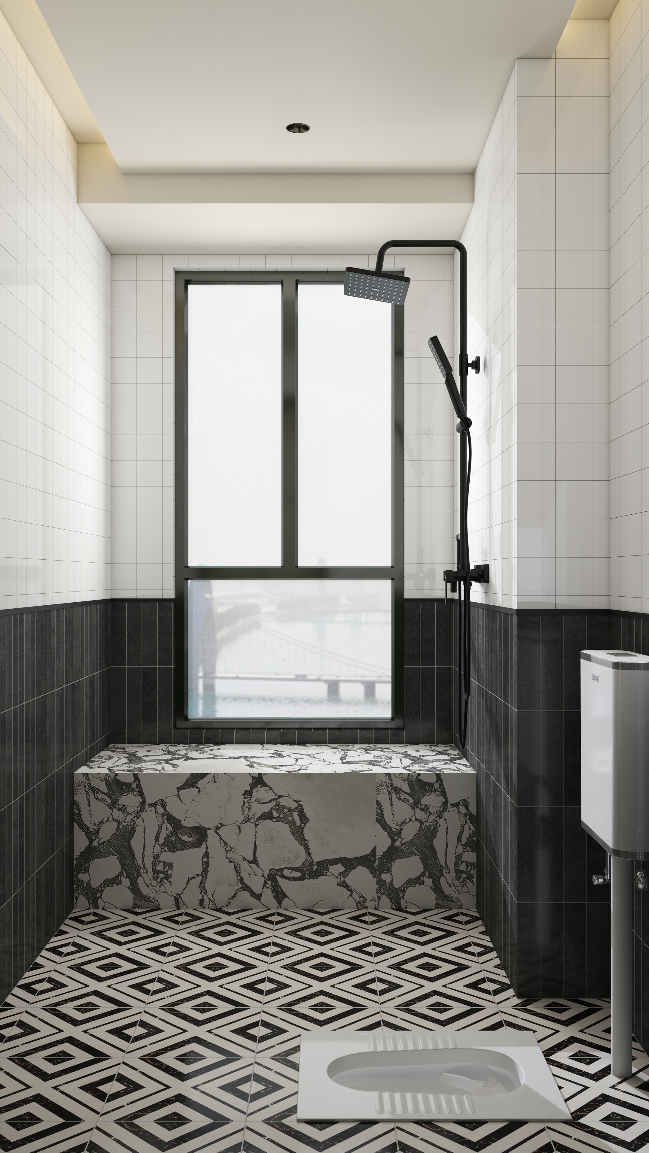 张煜强煜境设计-279平米现代中古大平层装修效果图