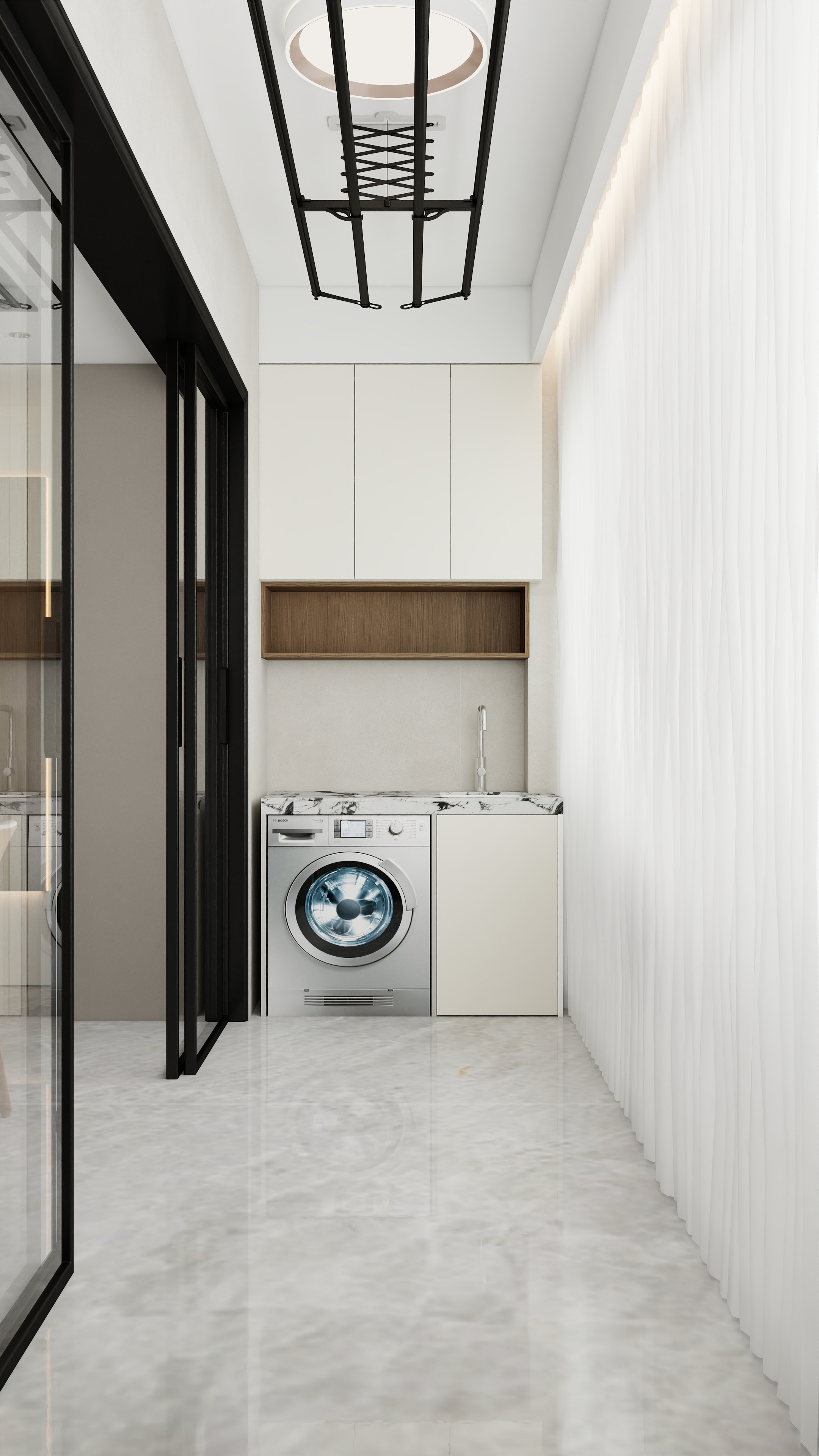 张煜强煜境设计-155平米现代轻奢四房装修效果图