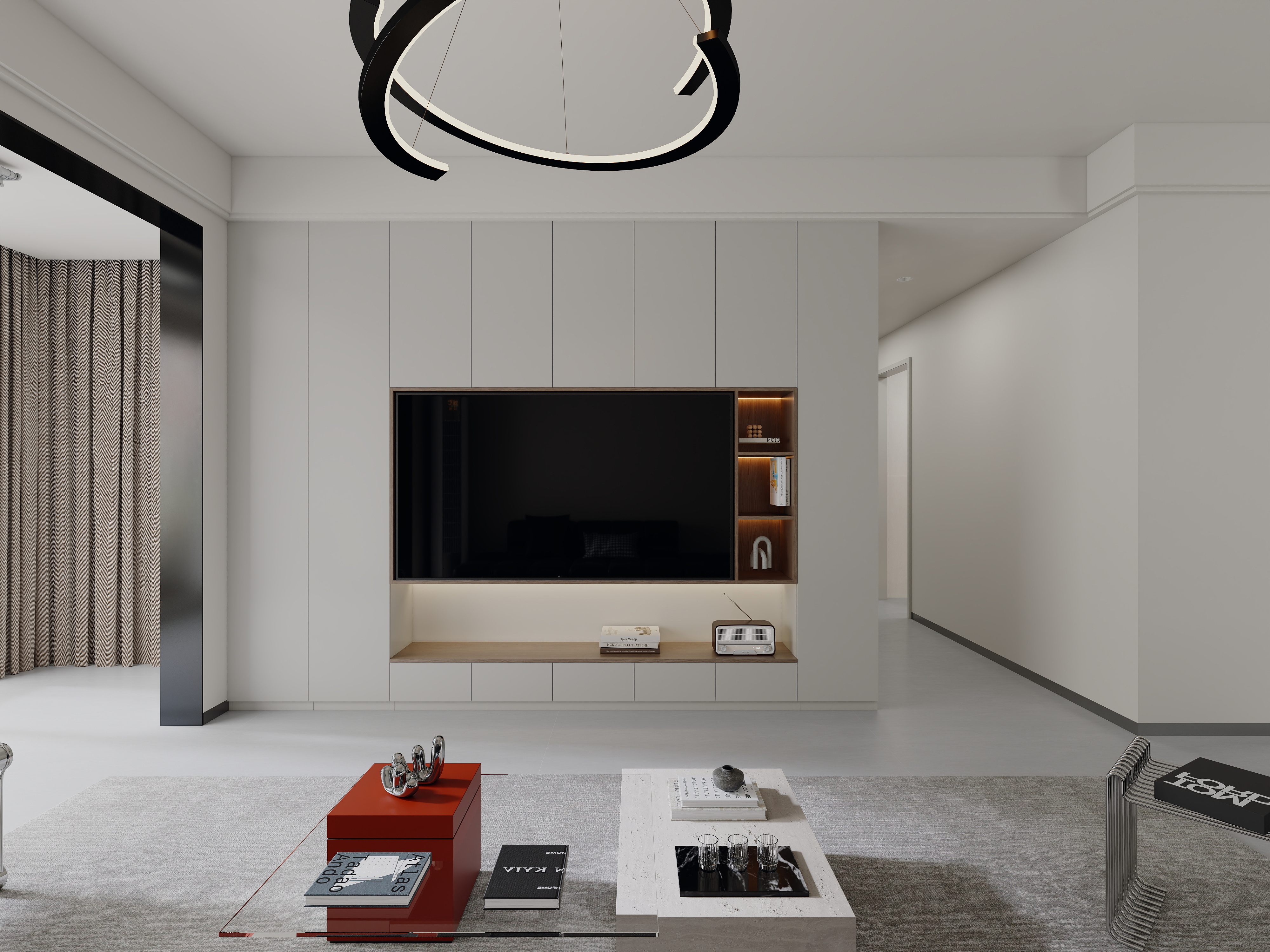 艺雅丽-128平现代简约翡翠学府 装修效果图