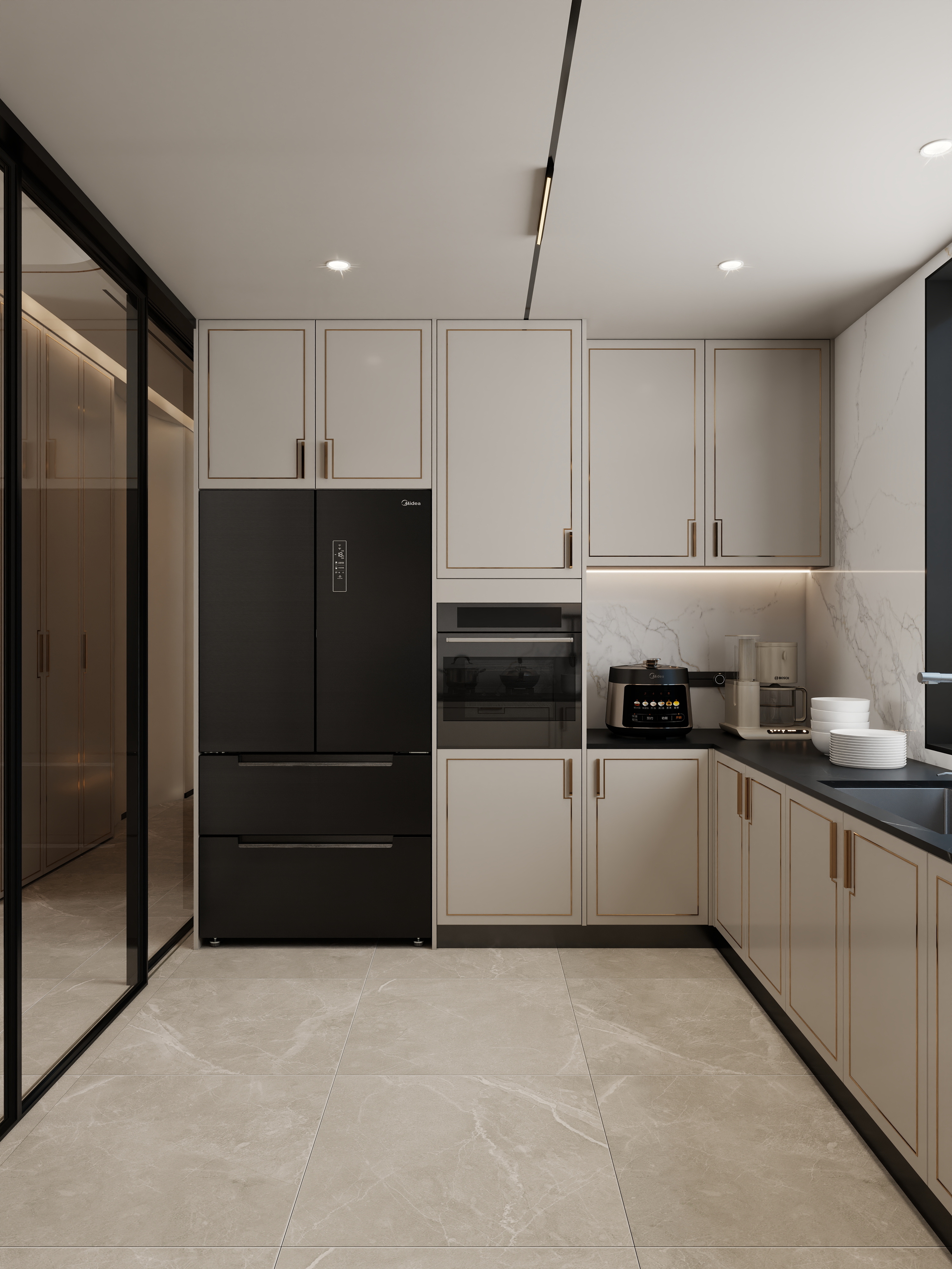 孙有权-『枕山栖谷』233平丨新中式别墅装修效果图