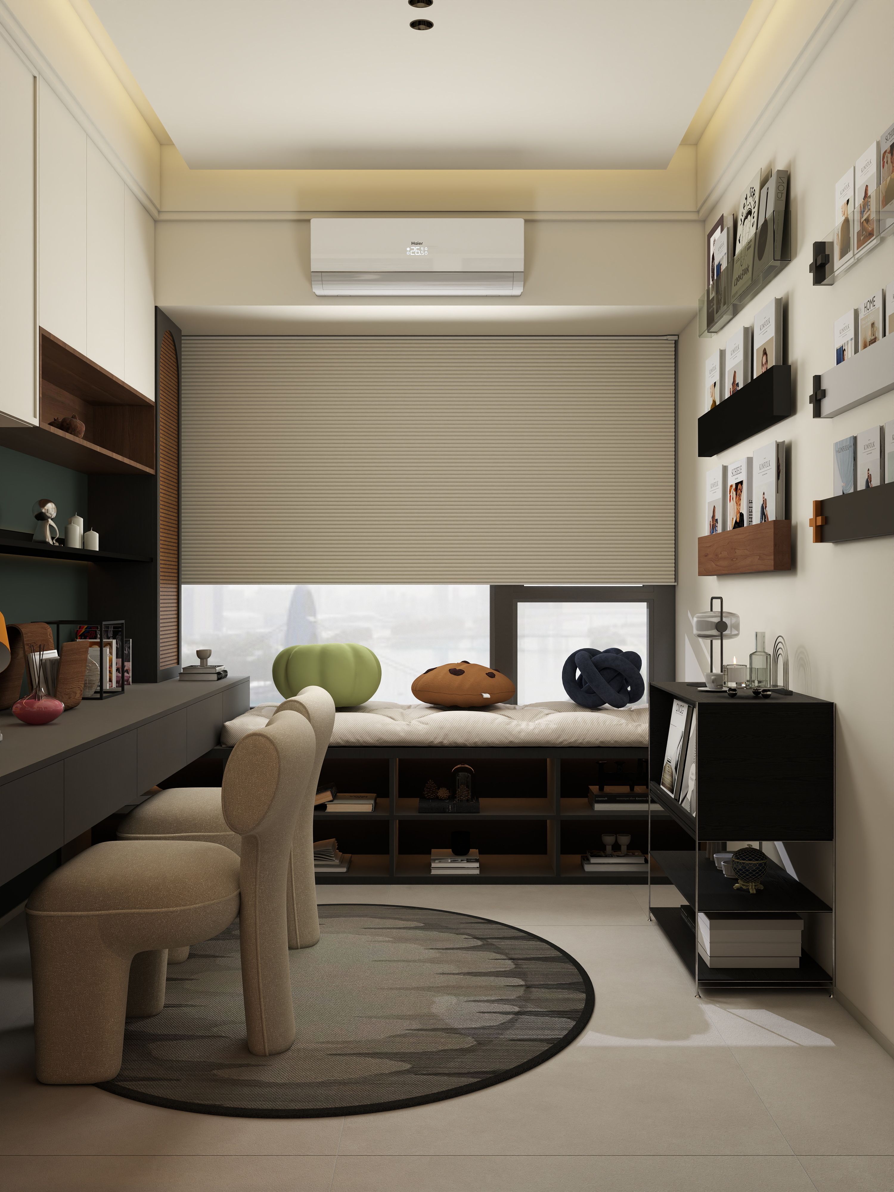 张煜强煜境设计-279平米现代中古大平层装修效果图