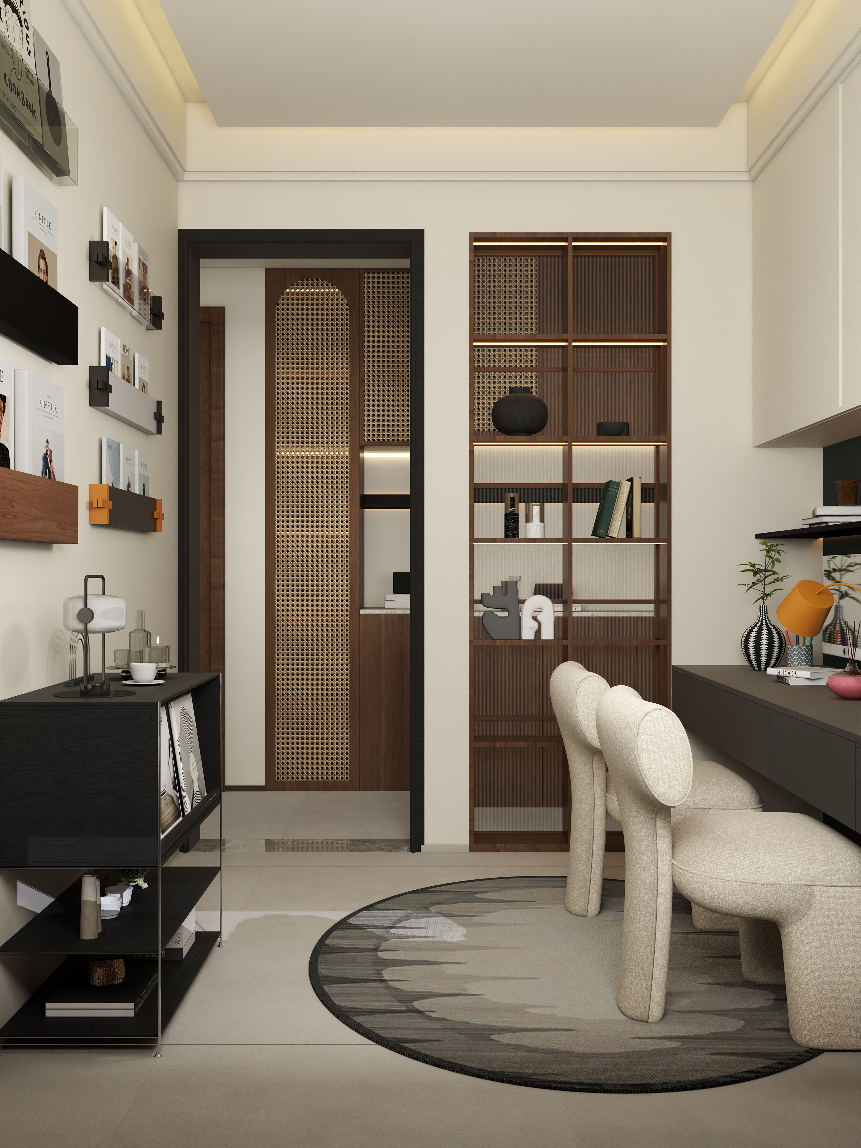 张煜强煜境设计-279平米现代中古大平层装修效果图