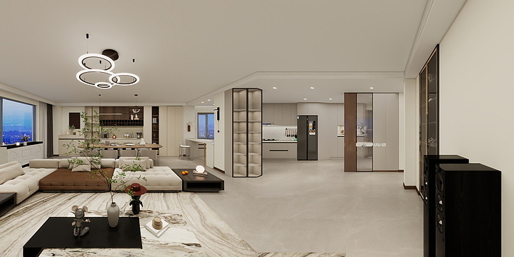 e设计师-河畔花园效果图-装修设计方案