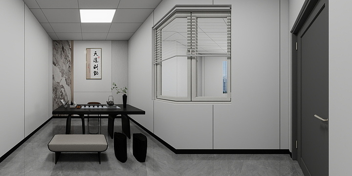 柳州华振装饰有限公司-办公室-装修设计方案